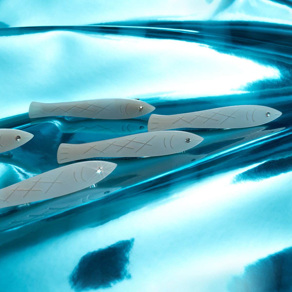 Winona Irene Sardine Fish Acetate Hair Clip Set of 2 - Lifestory