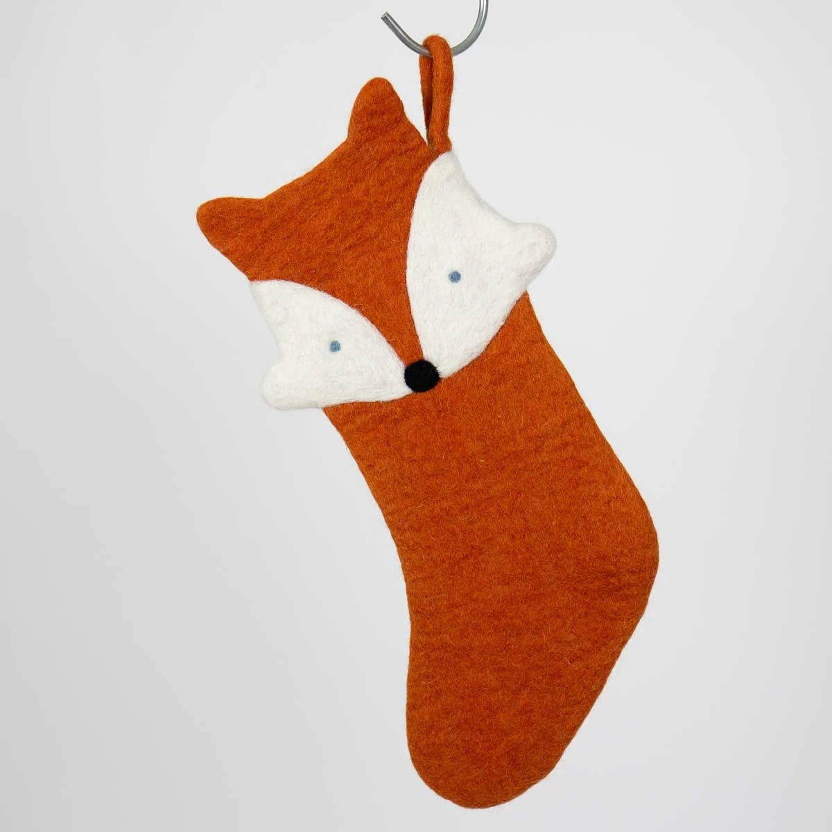 Fox Hand Felted Stocking