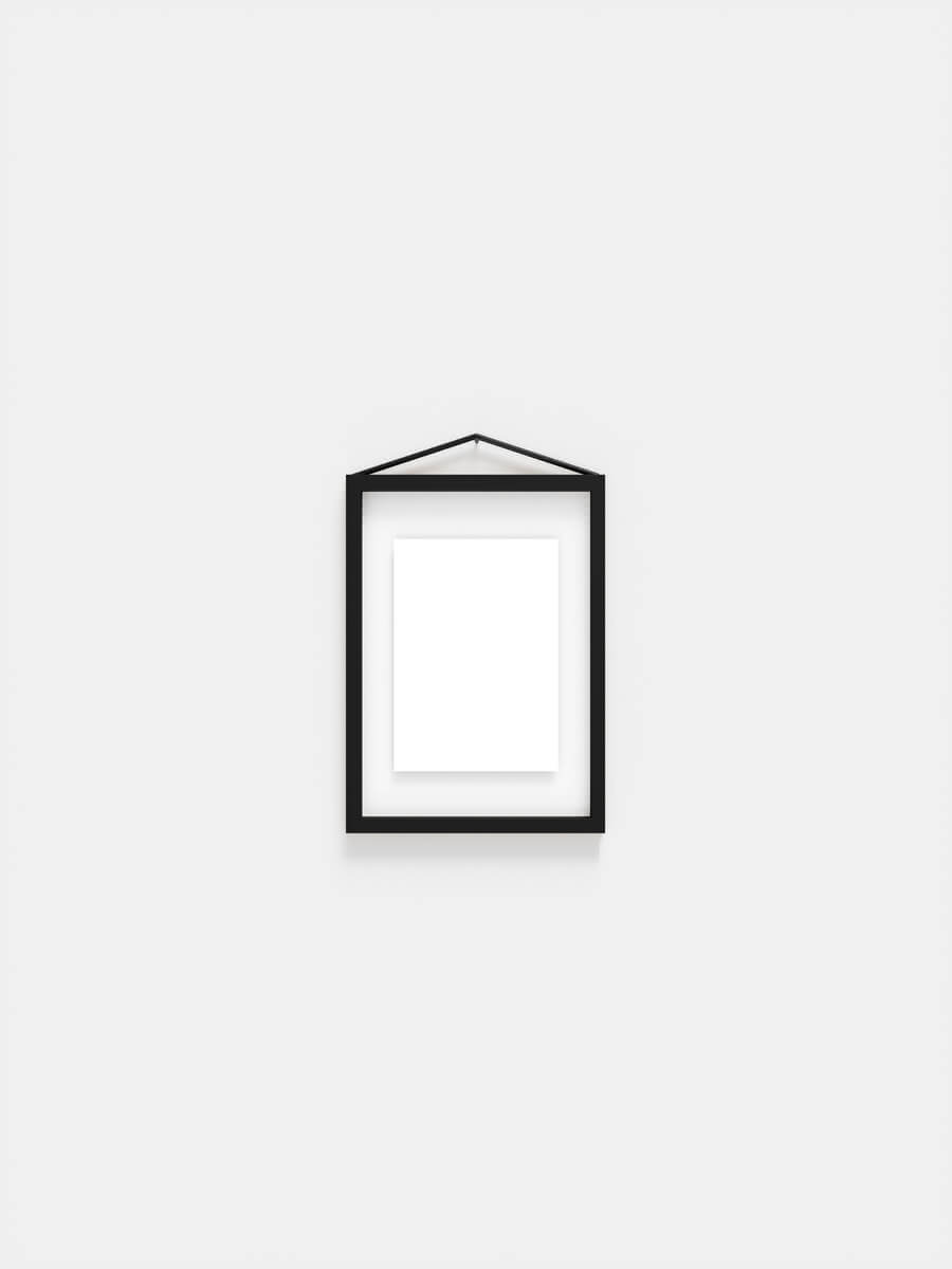 A5 Frame in Black Powder Coated Aluminium by Moebe - Lifestory 