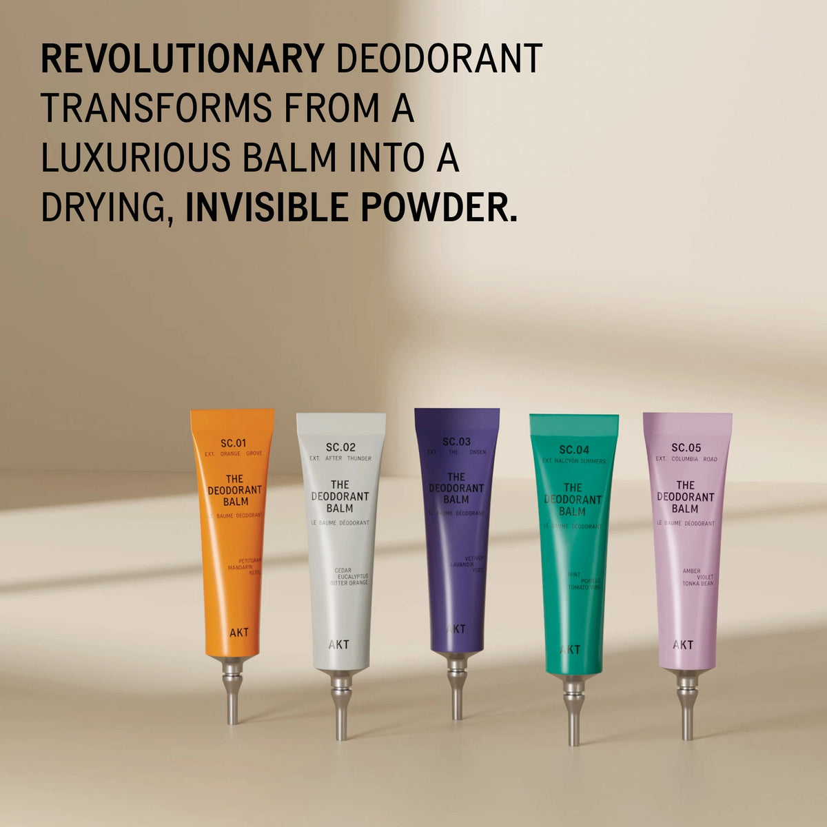AKT Deodorant Balm The Discovery Set (5 x 5ml) - Aluminium-Free & Vegan