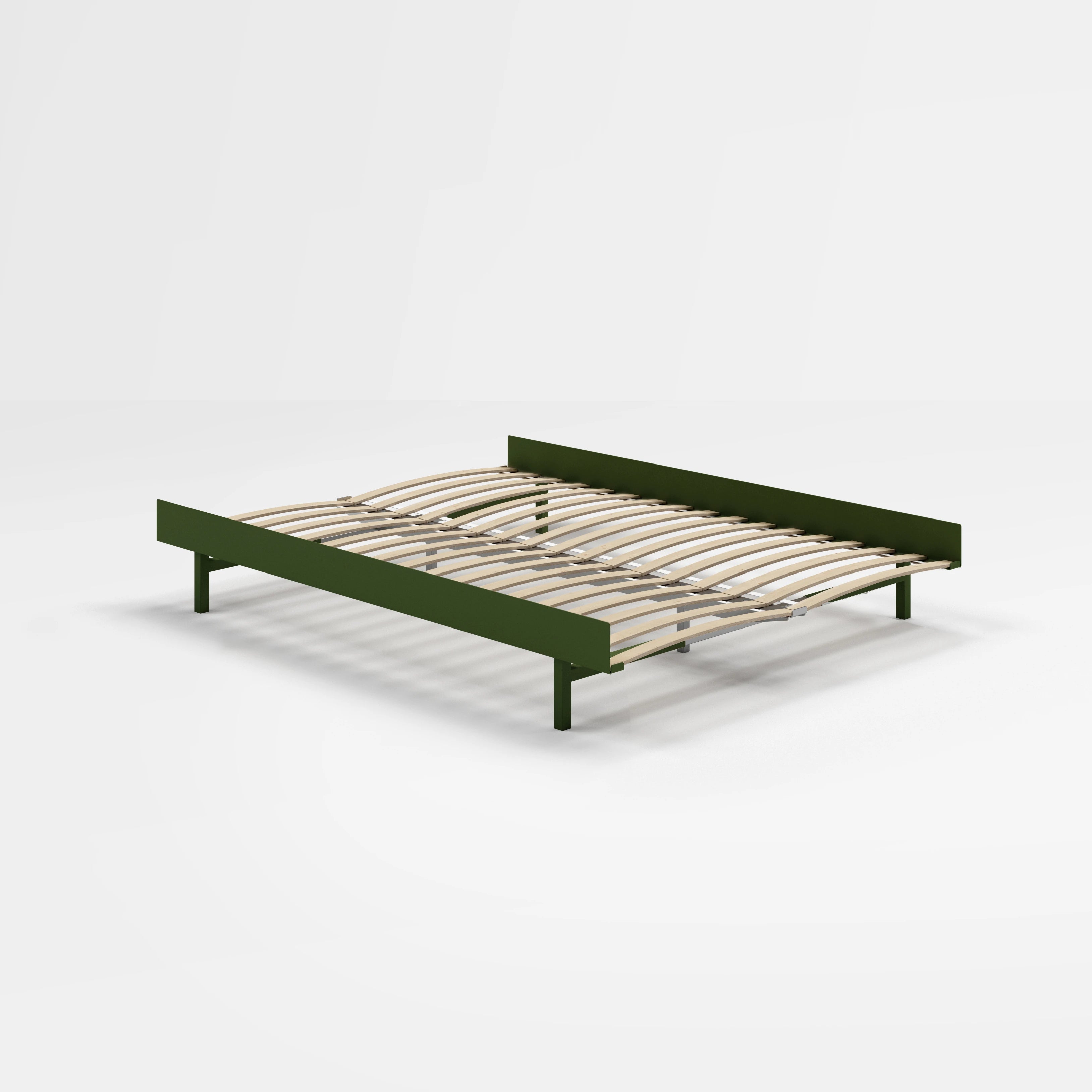 140cm low bed in Pine Green by Moebe