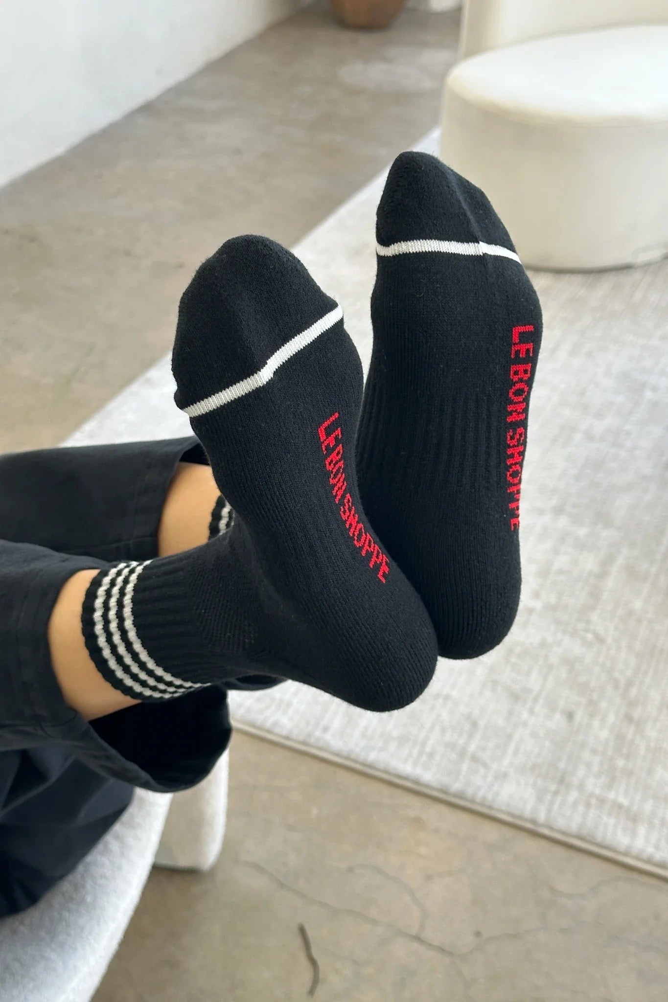 Le Bon Shoppe Girlfriend Socks in Black