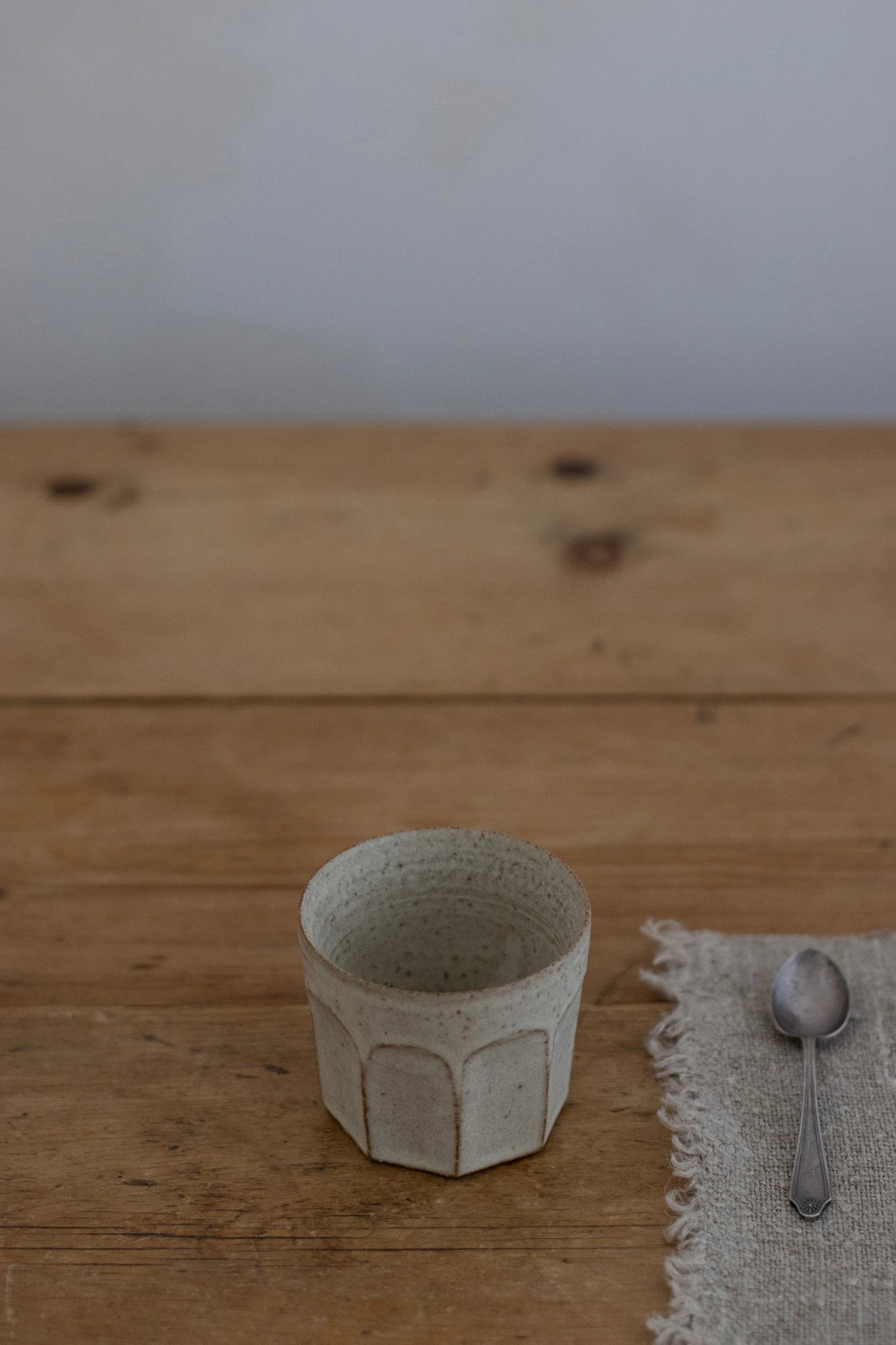 Faceted Cup in Stone Glaze by Blanc Ceramics - Lifestory