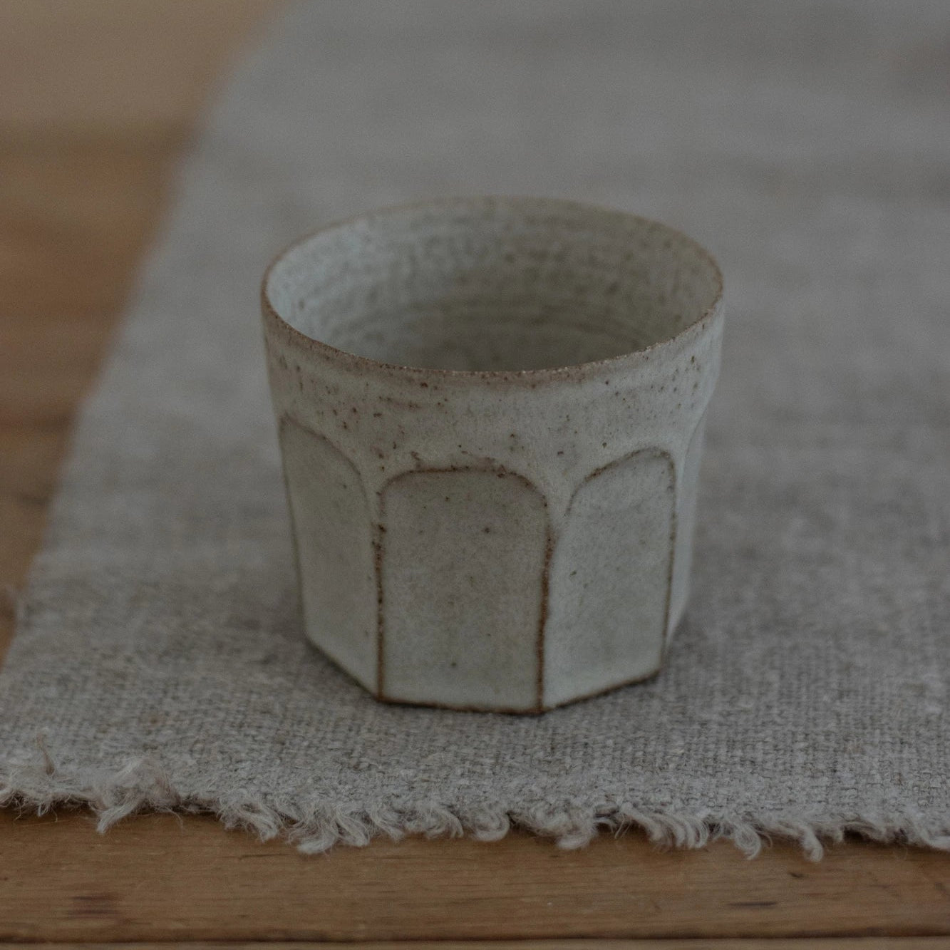 Faceted Cup in Stone Glaze by Blanc Ceramics - Lifestory