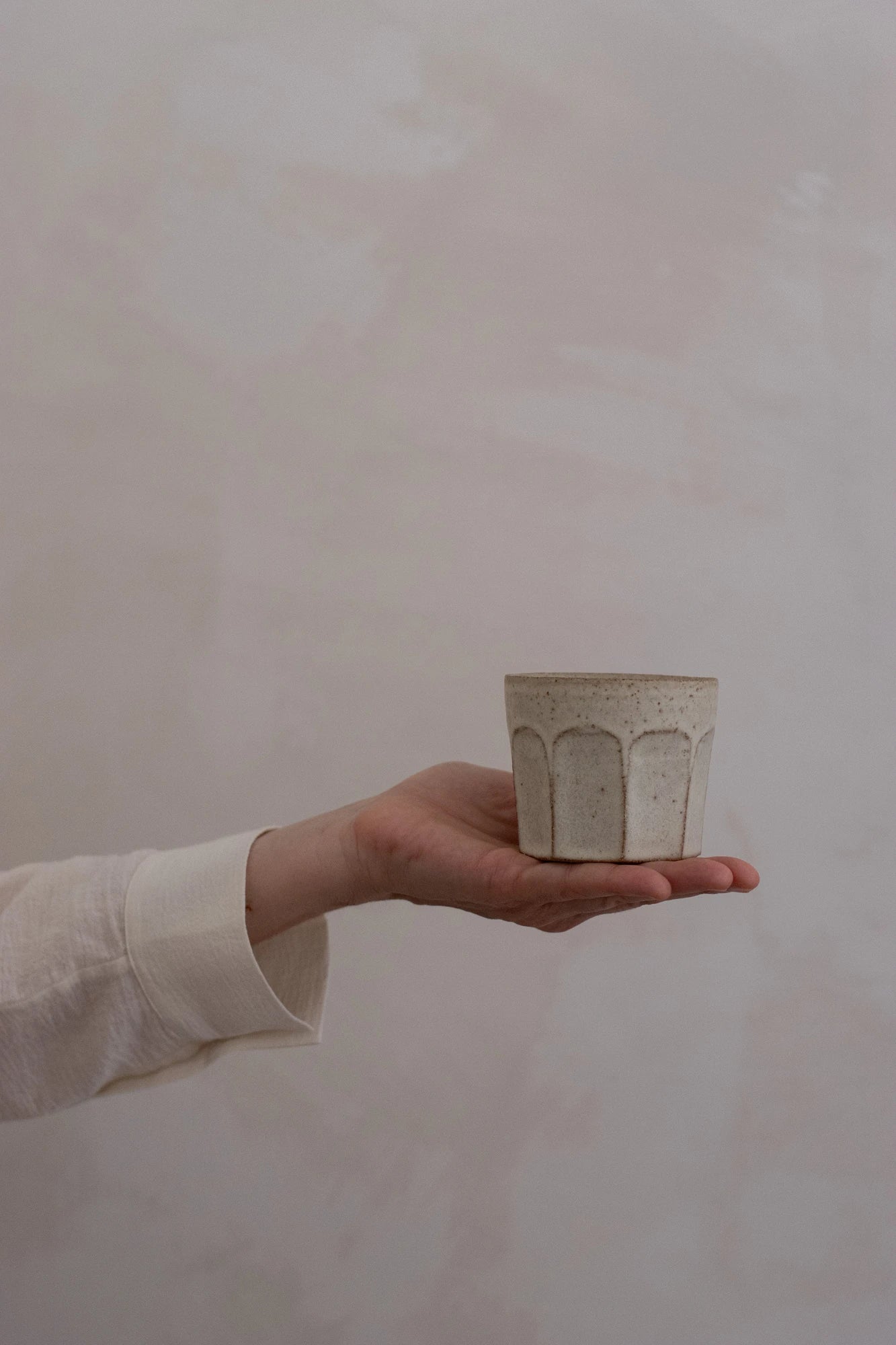 Faceted Cup in Stone Glaze by Blanc Ceramics - Lifestory