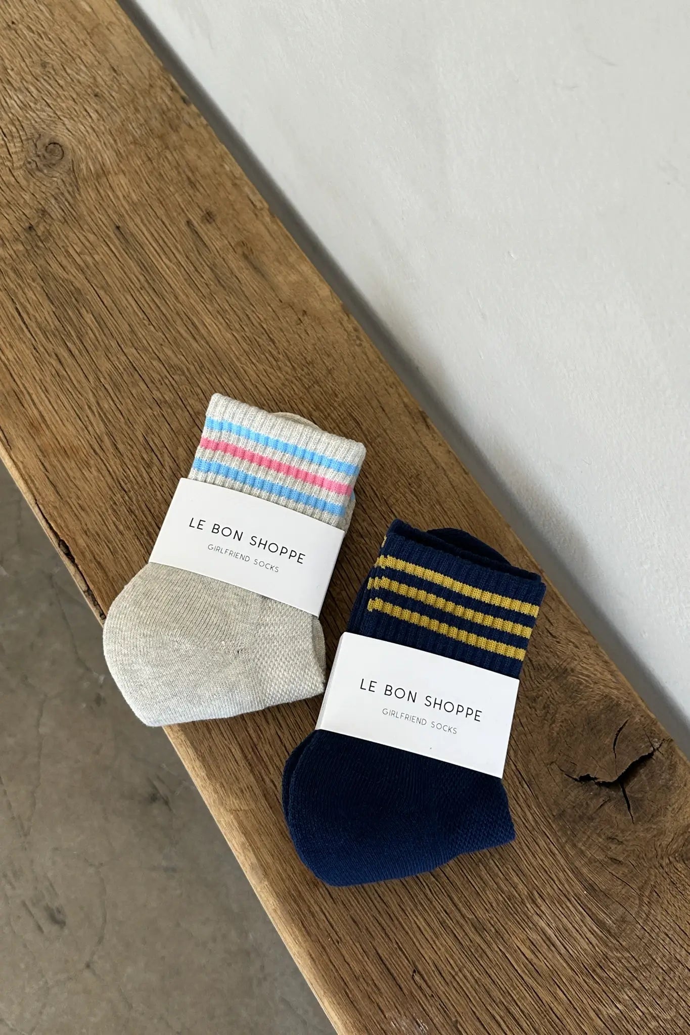 Le Bon Shoppe Girlfriend Socks in Navy