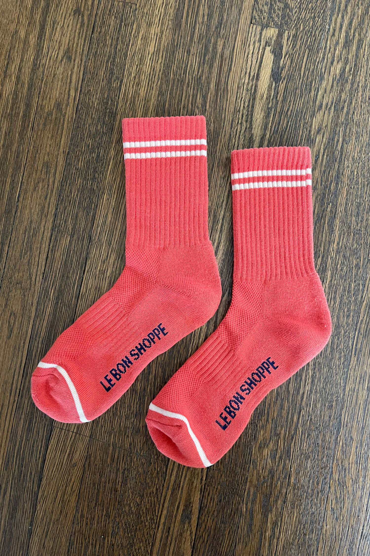 Boyfriend Socks | Coral | by Le Bon Shoppe - Lifestory