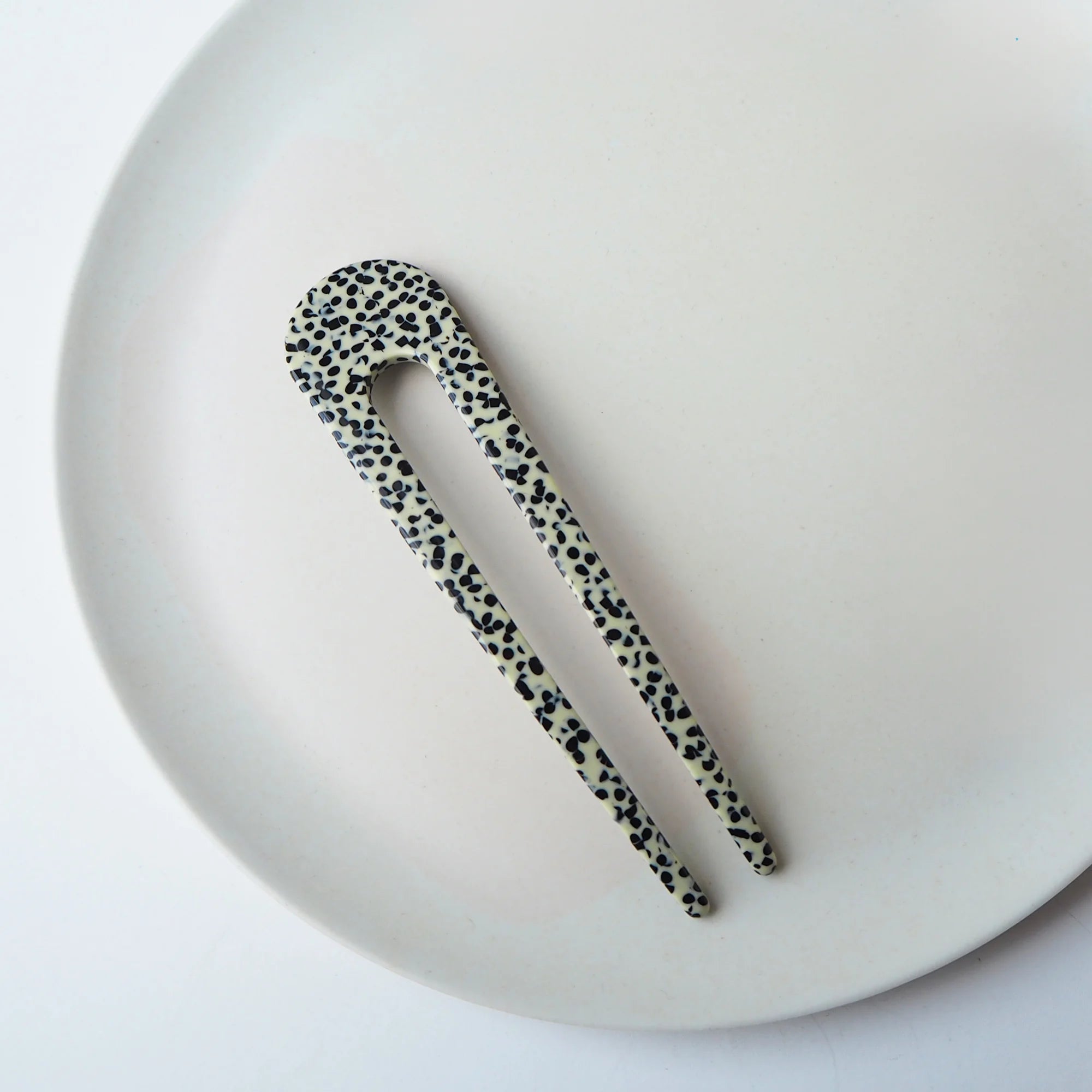 Marble Terrazzo French Hair Pin by Custom Made