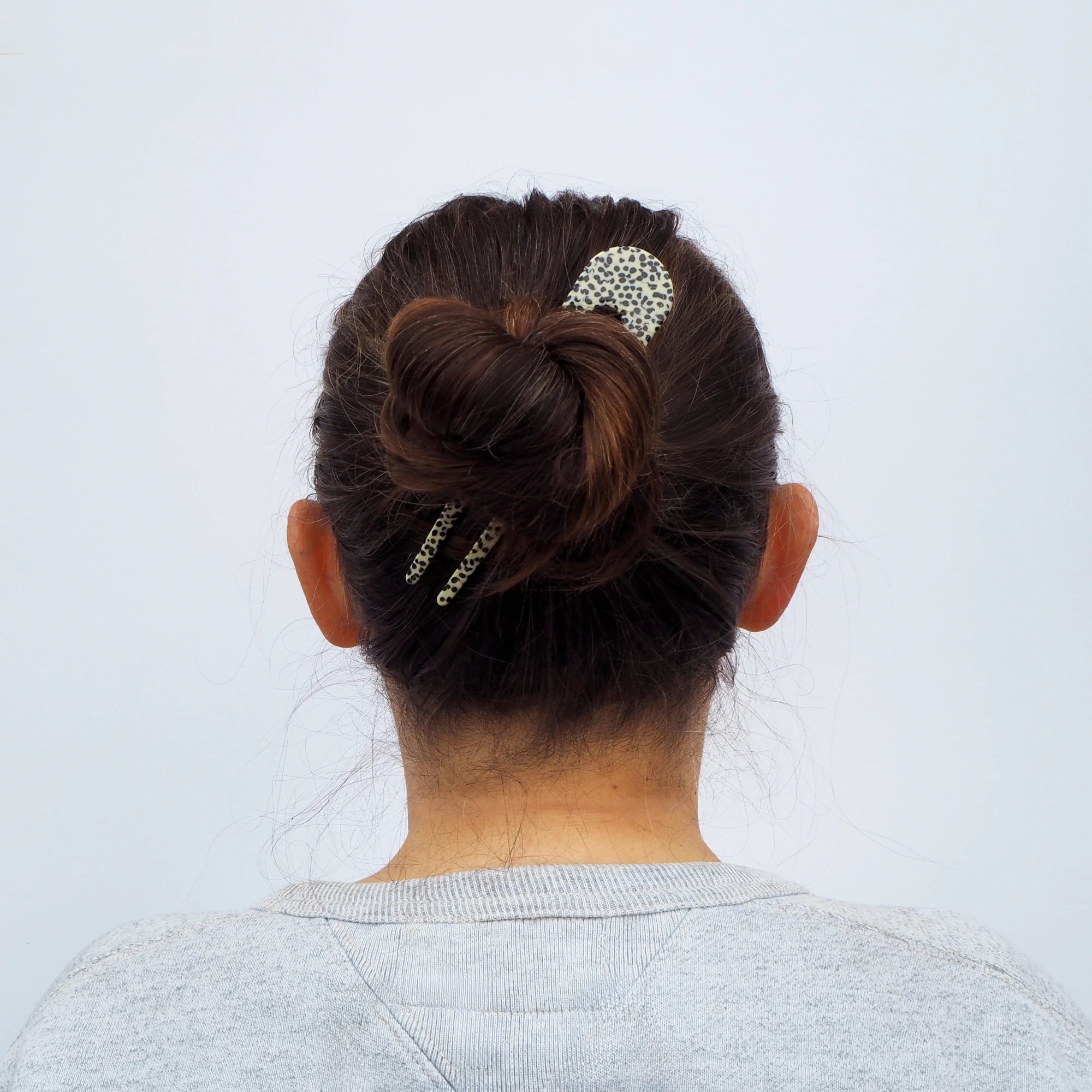 Marble Terrazzo French Hair Pin by Custom Made