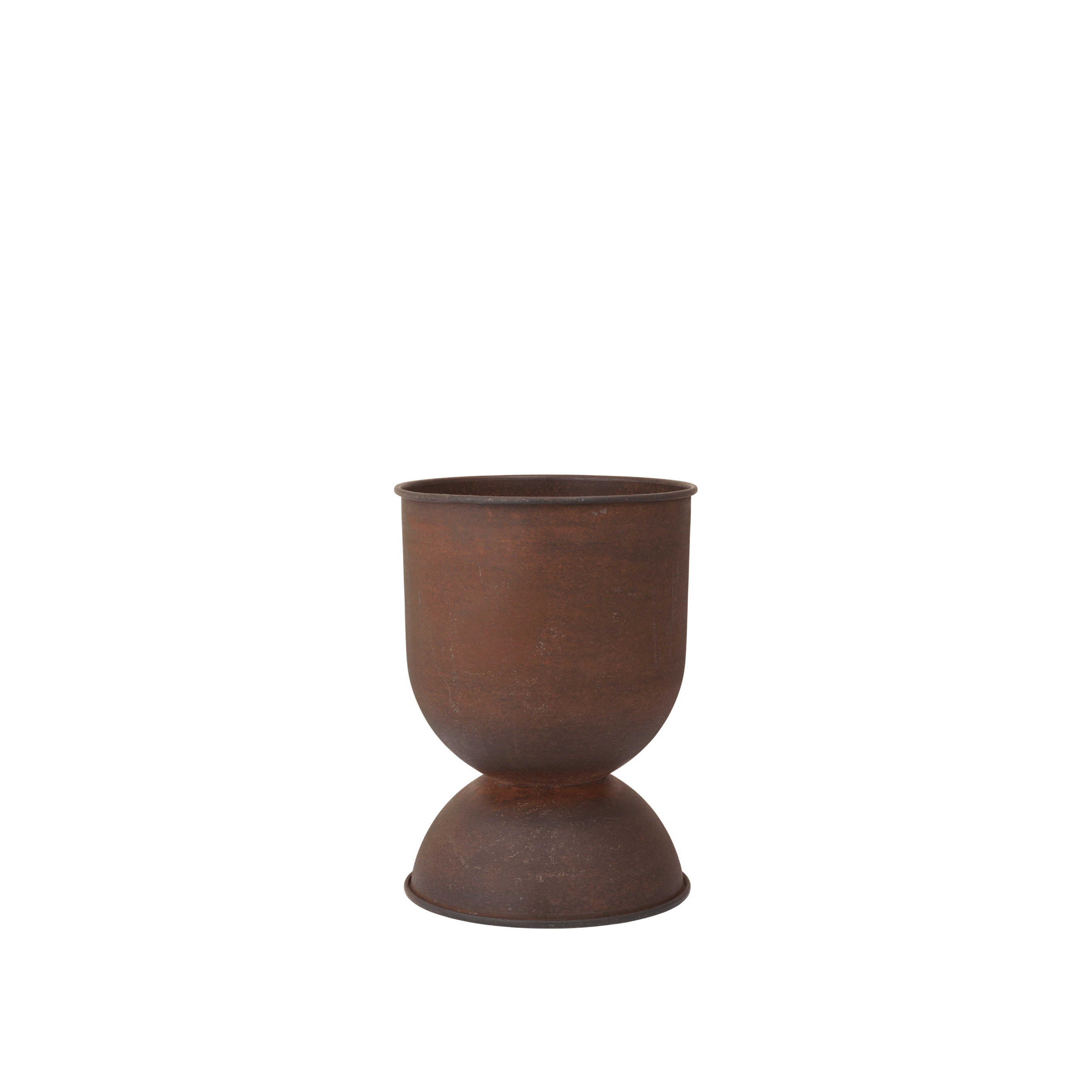 Ferm Living Hourglass Plant Pot Small in Rust - Lifestory