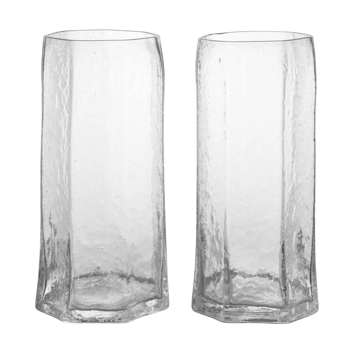 Ferm Living Kiru Tall Glasses Set of 2 in Clear - Lifestory