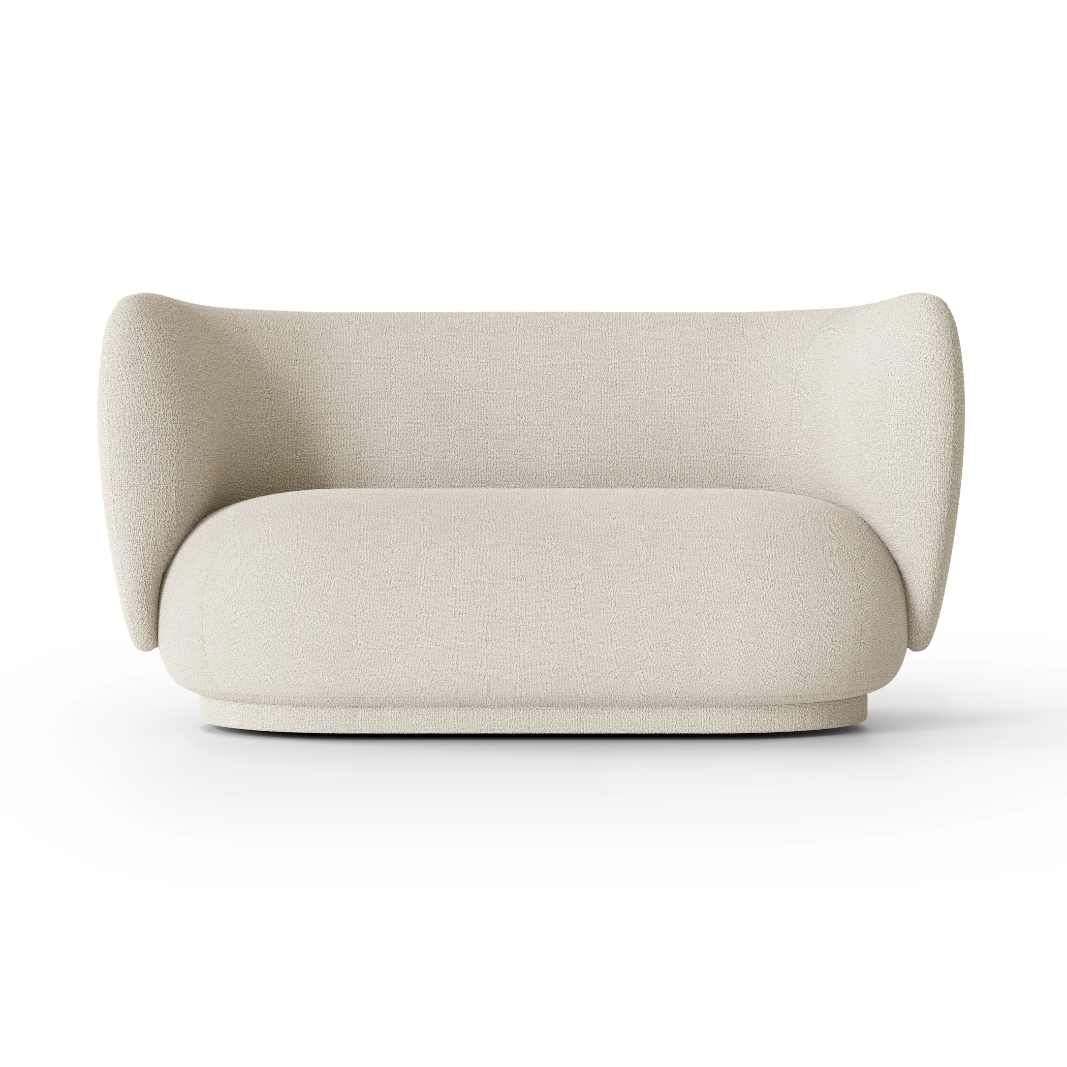 Ferm Living Rico 2-Seater Sofa in off white boucle fabric