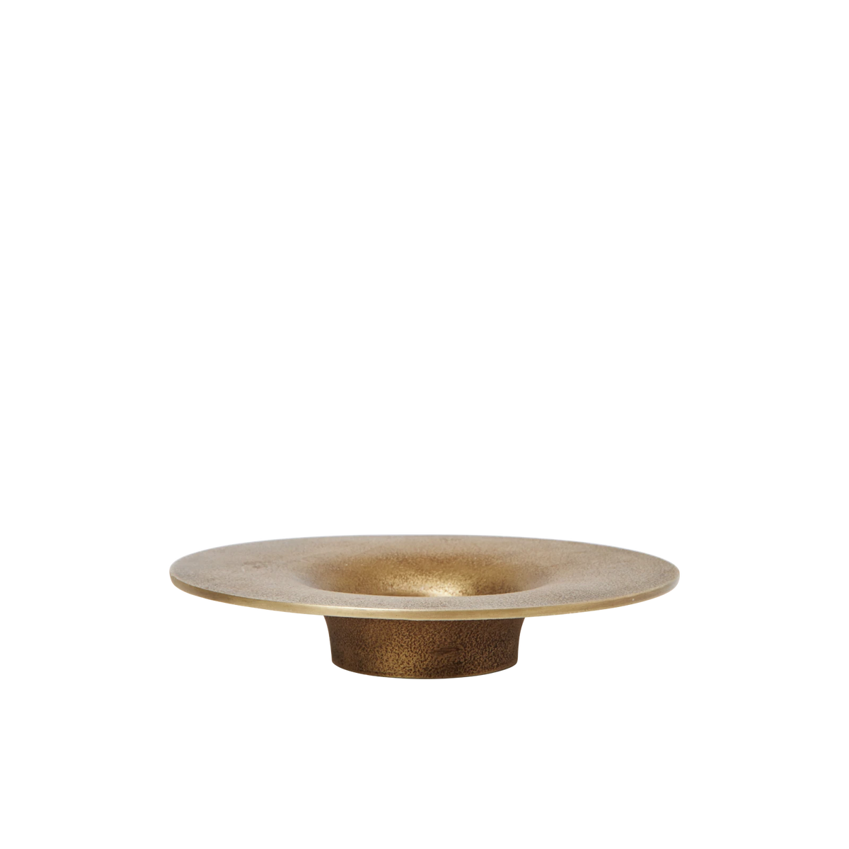 Ferm Living Soothe Block Candle Holder - Brass Finish | Lifestory