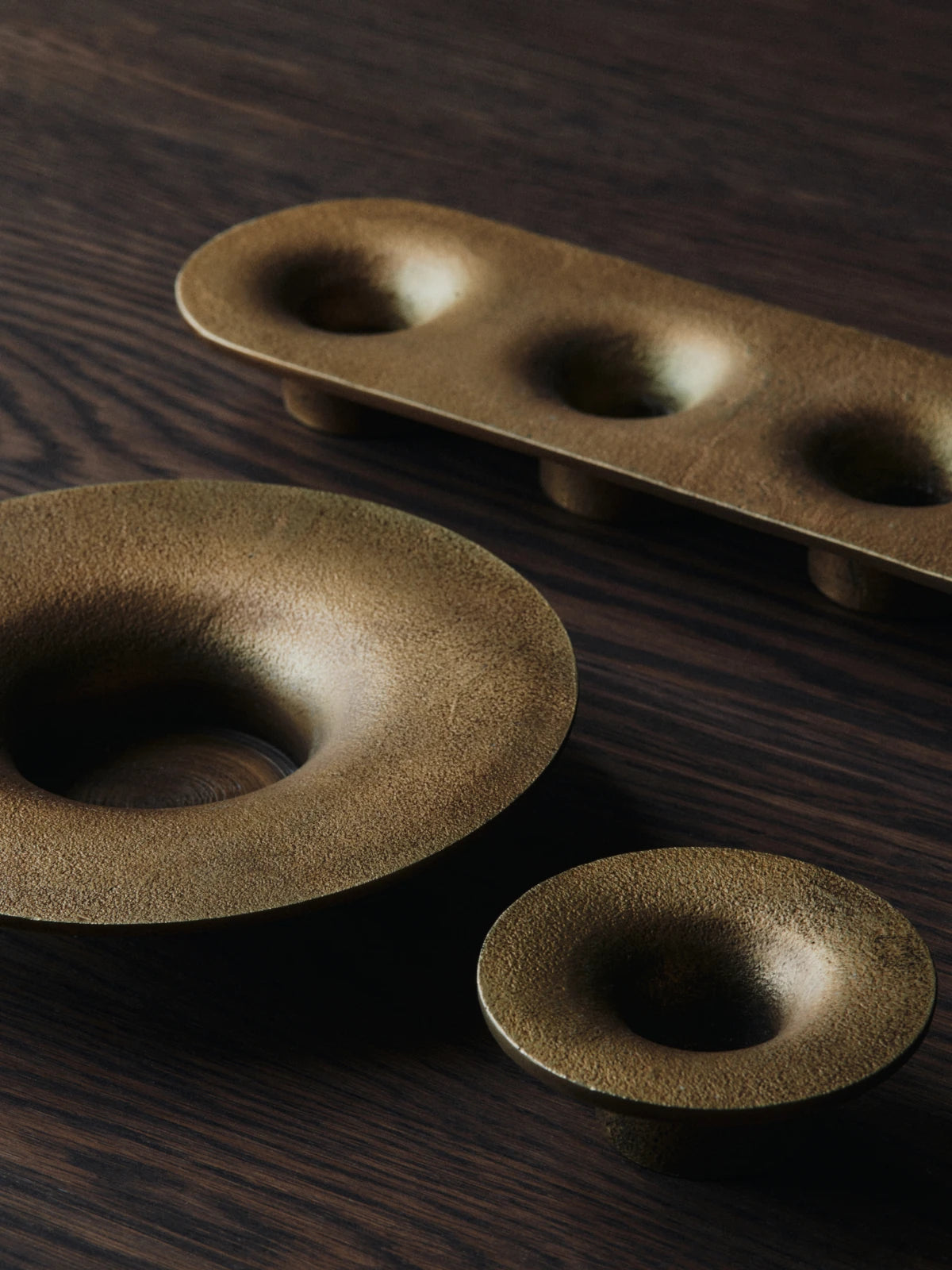 Ferm Living Soothe Block Candle Holder - Brass Finish | Lifestory