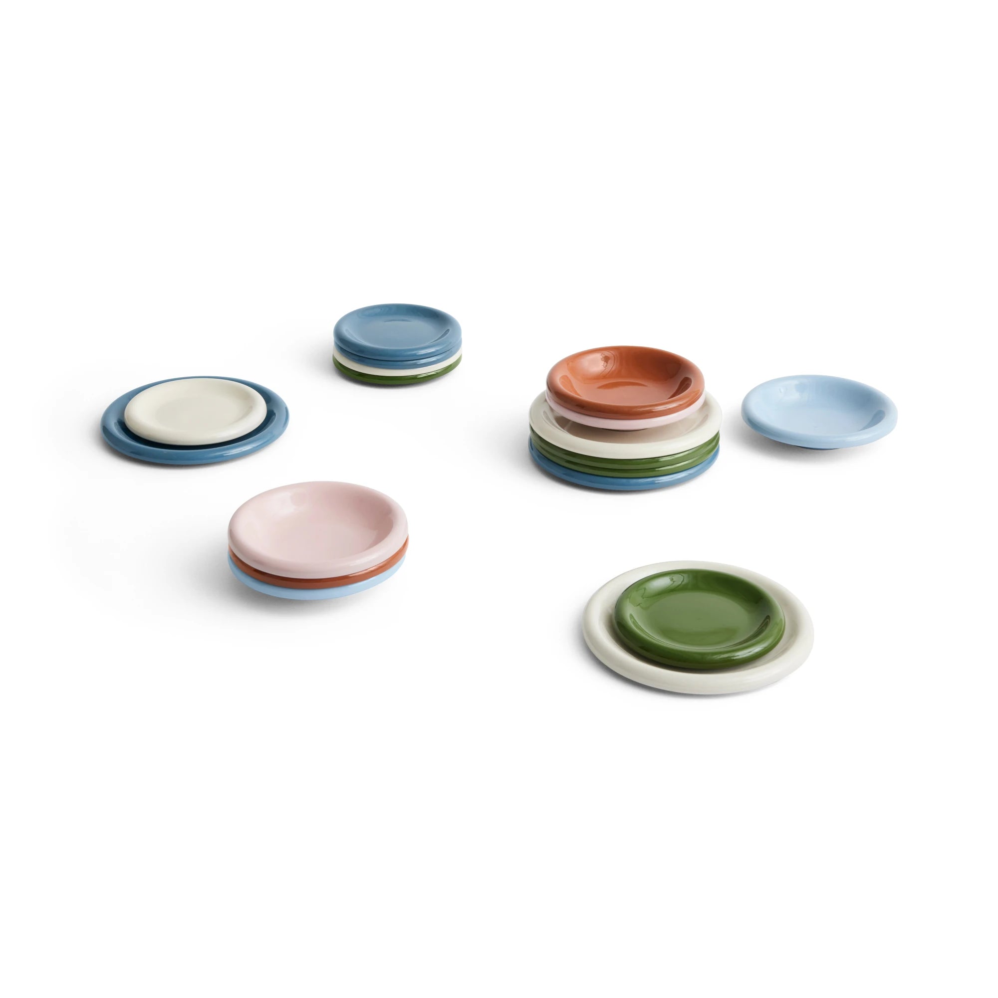 HAY Barro Plate Set of 2 in Glazed Terracotta - Lifestory