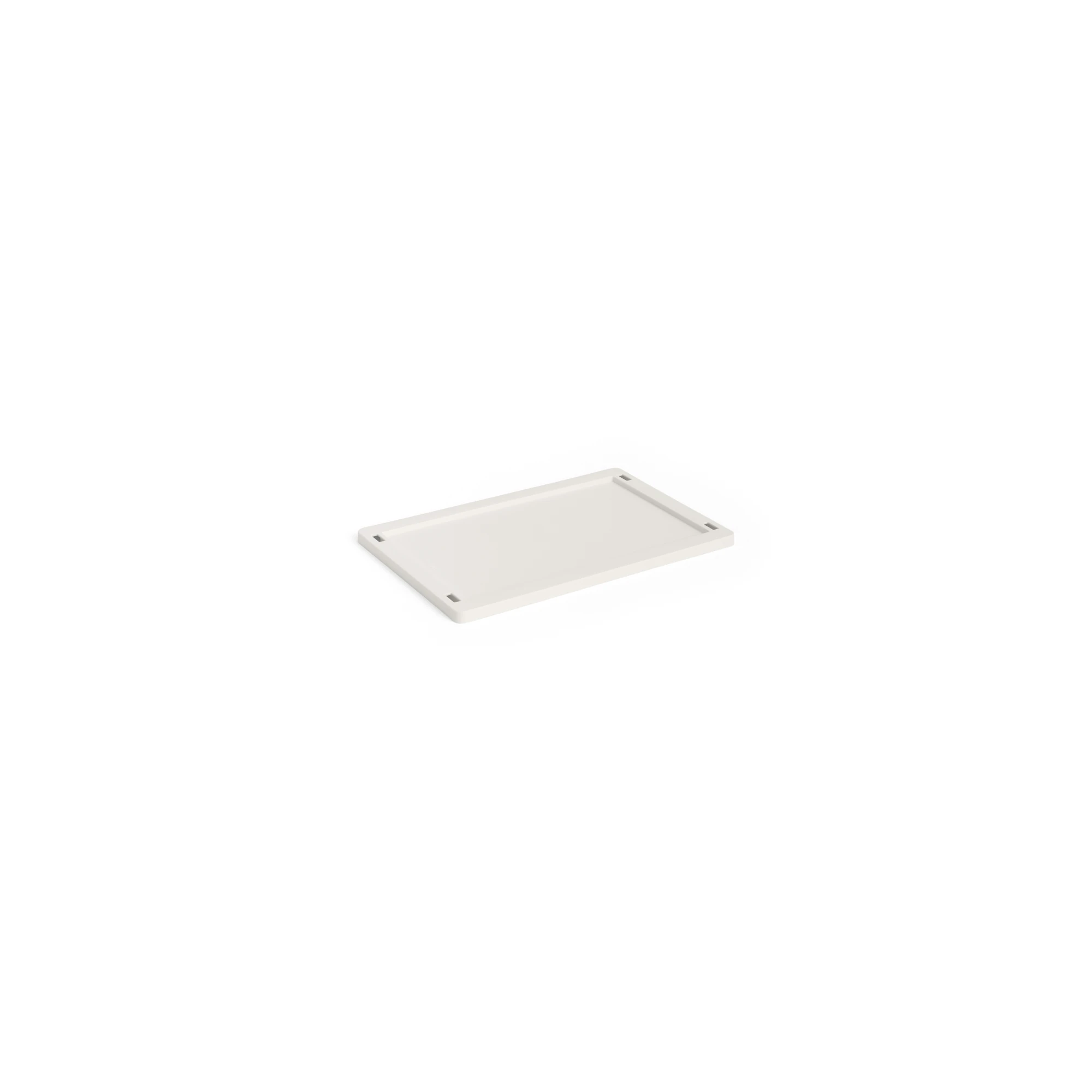 HAY Small Colour Crate Lid | 100% Recycled Plastic in  off-white
