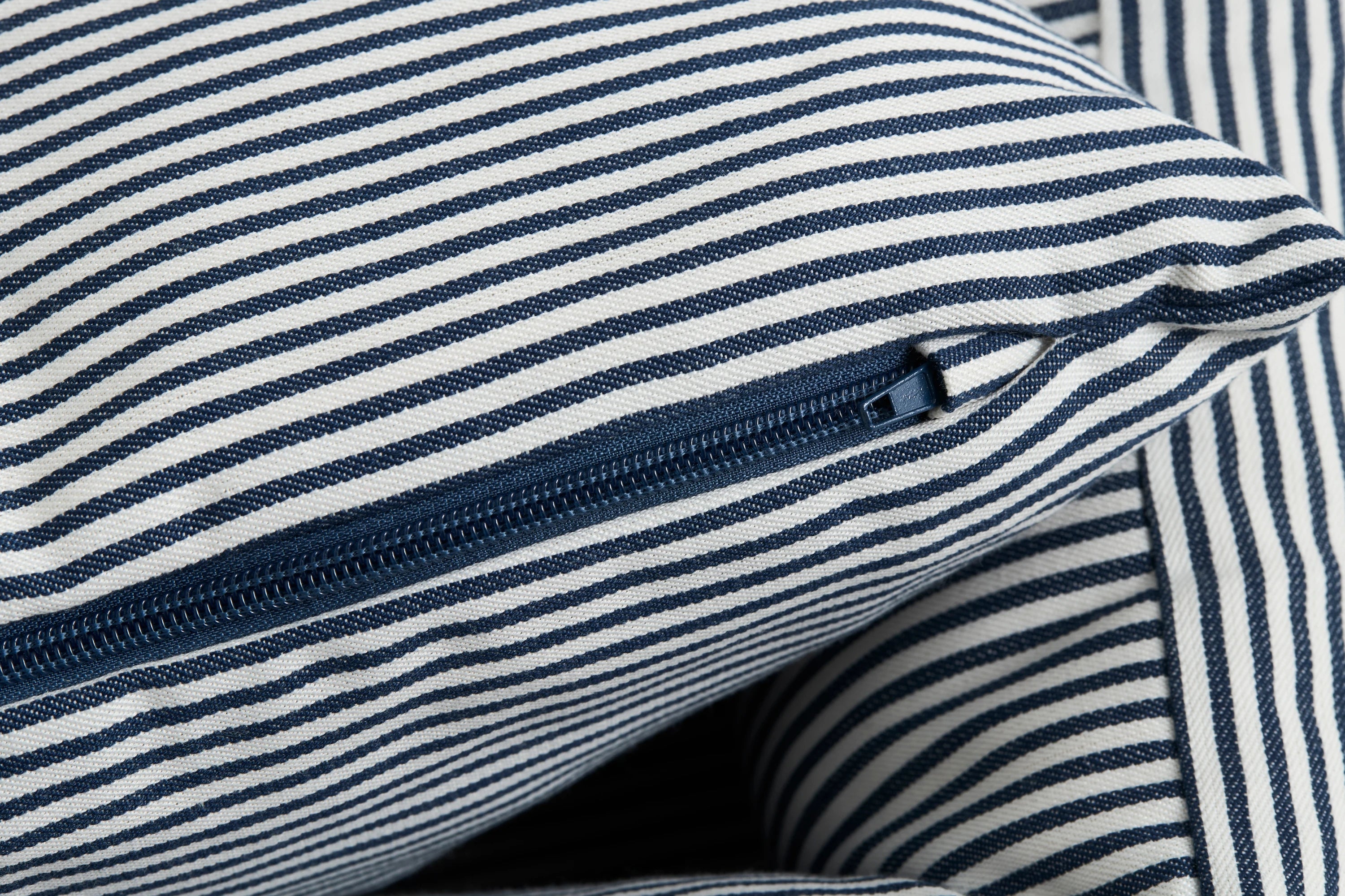 HAY Small Dogs Bed Zip in Blue & White Stripe - Lifestory