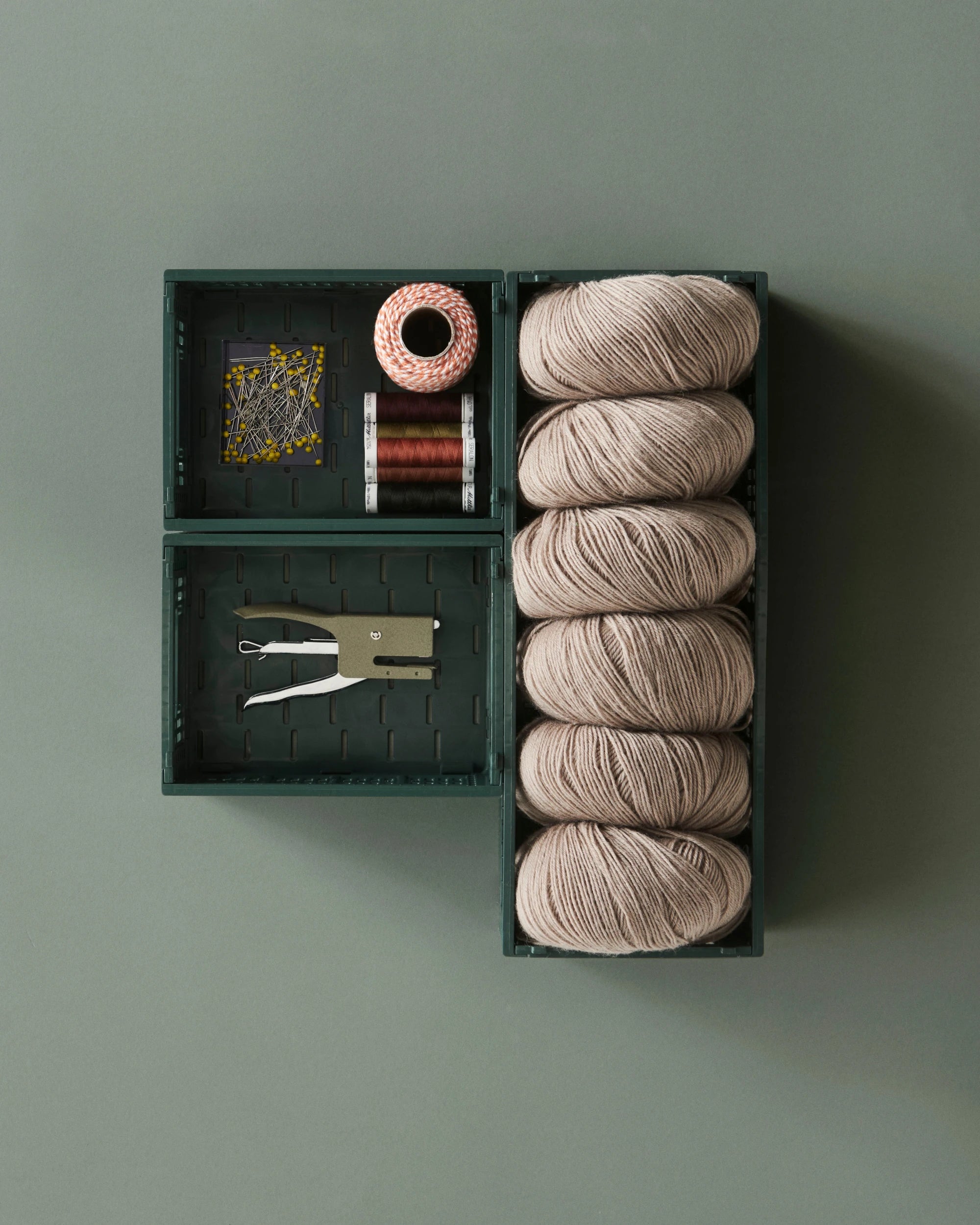 HAY colour crates in Dark Green | Lifestory