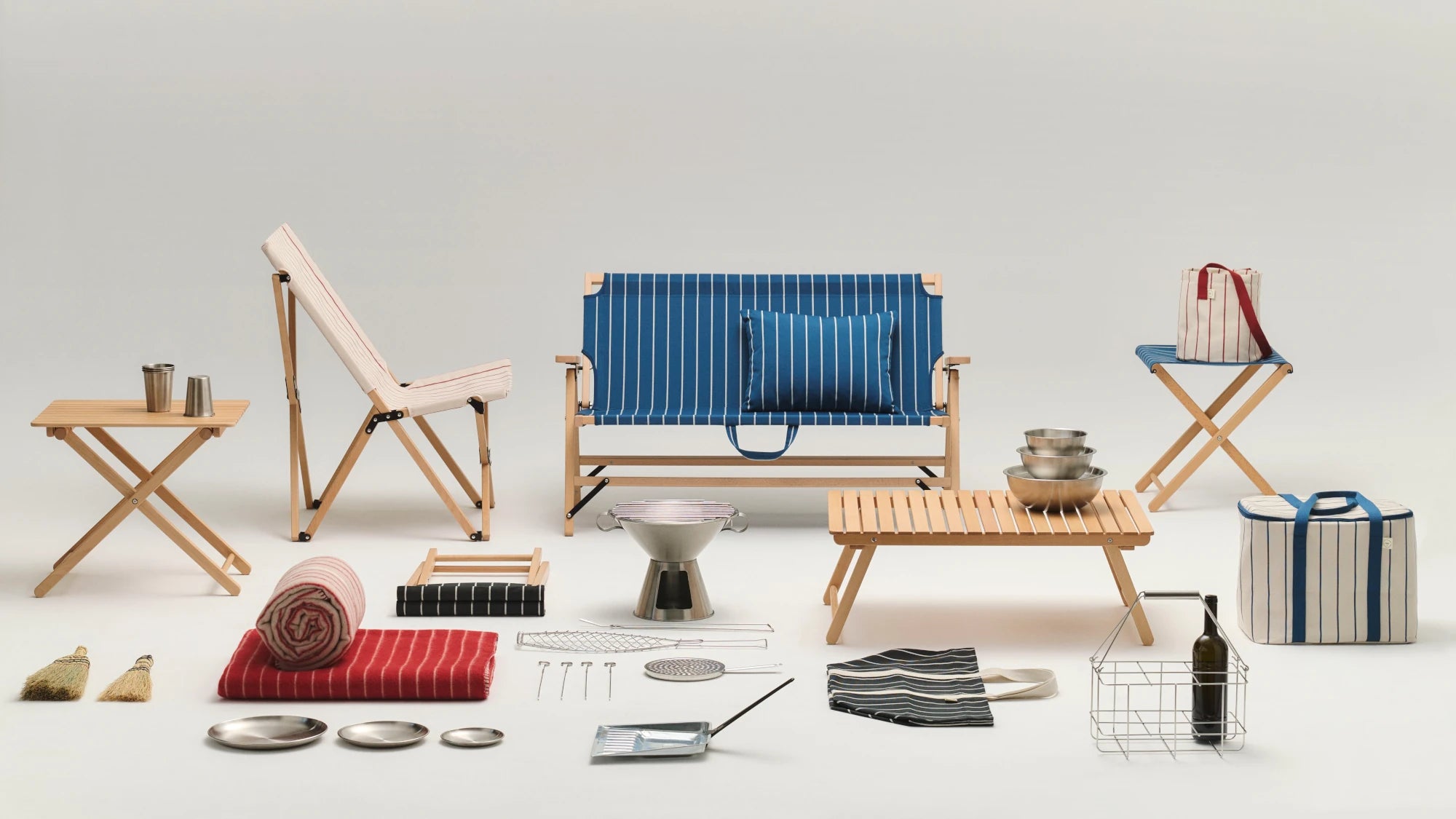 HAY Outdoor Market Hammock in Beech & Recycled Poly - Lifestory