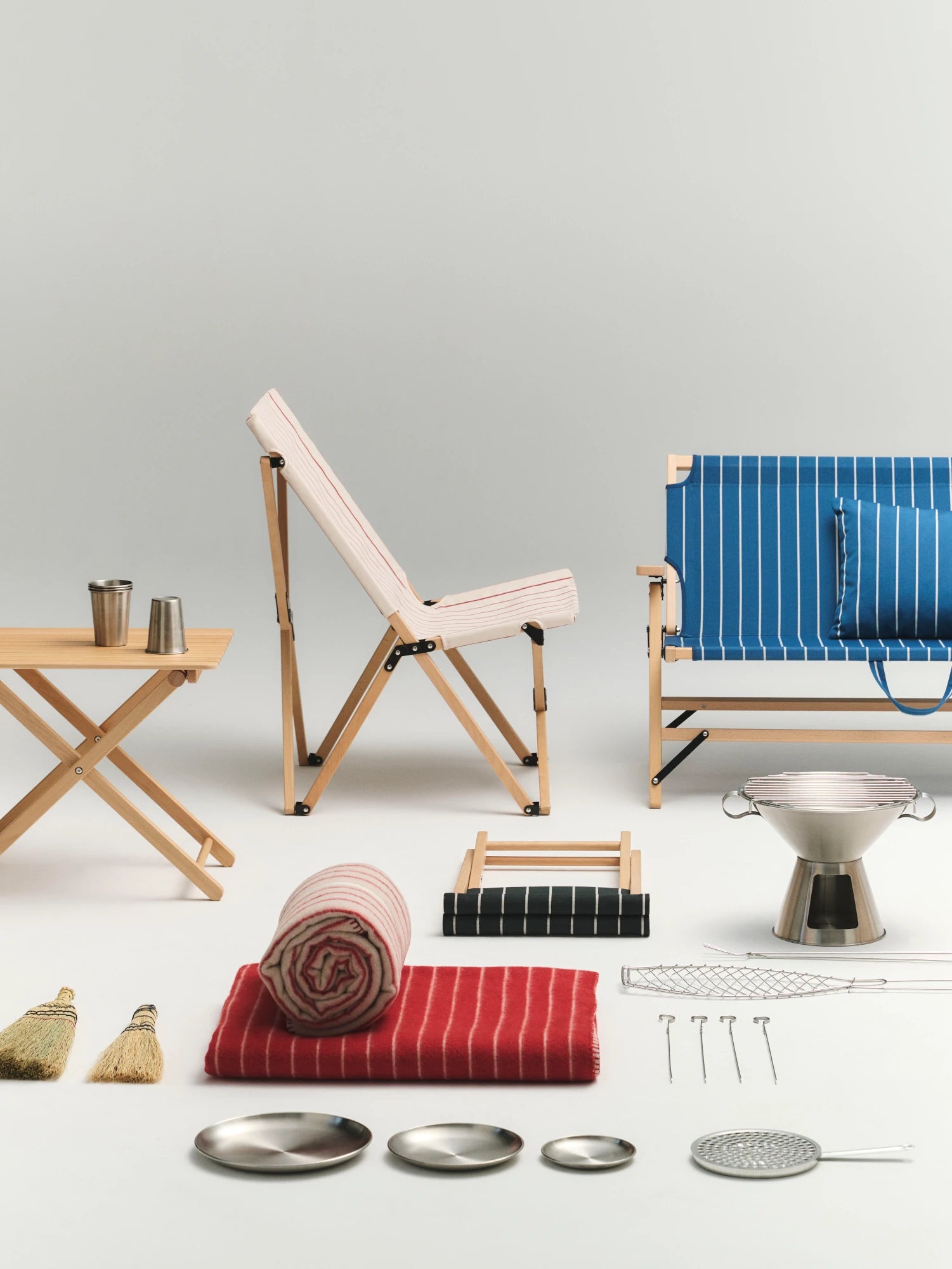 HAY Outdoor Market Hammock in Beech & Recycled Poly - Lifestory