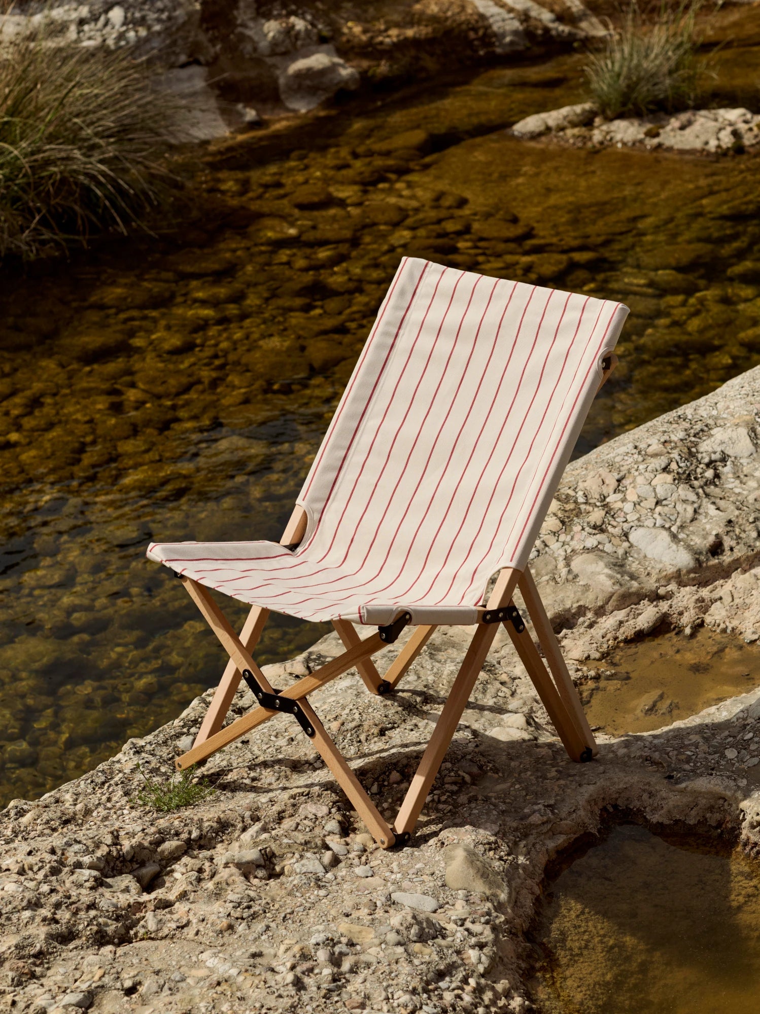 HAY Outdoor Market Folding Chair in Beech & Recycled Poly - Lifestory