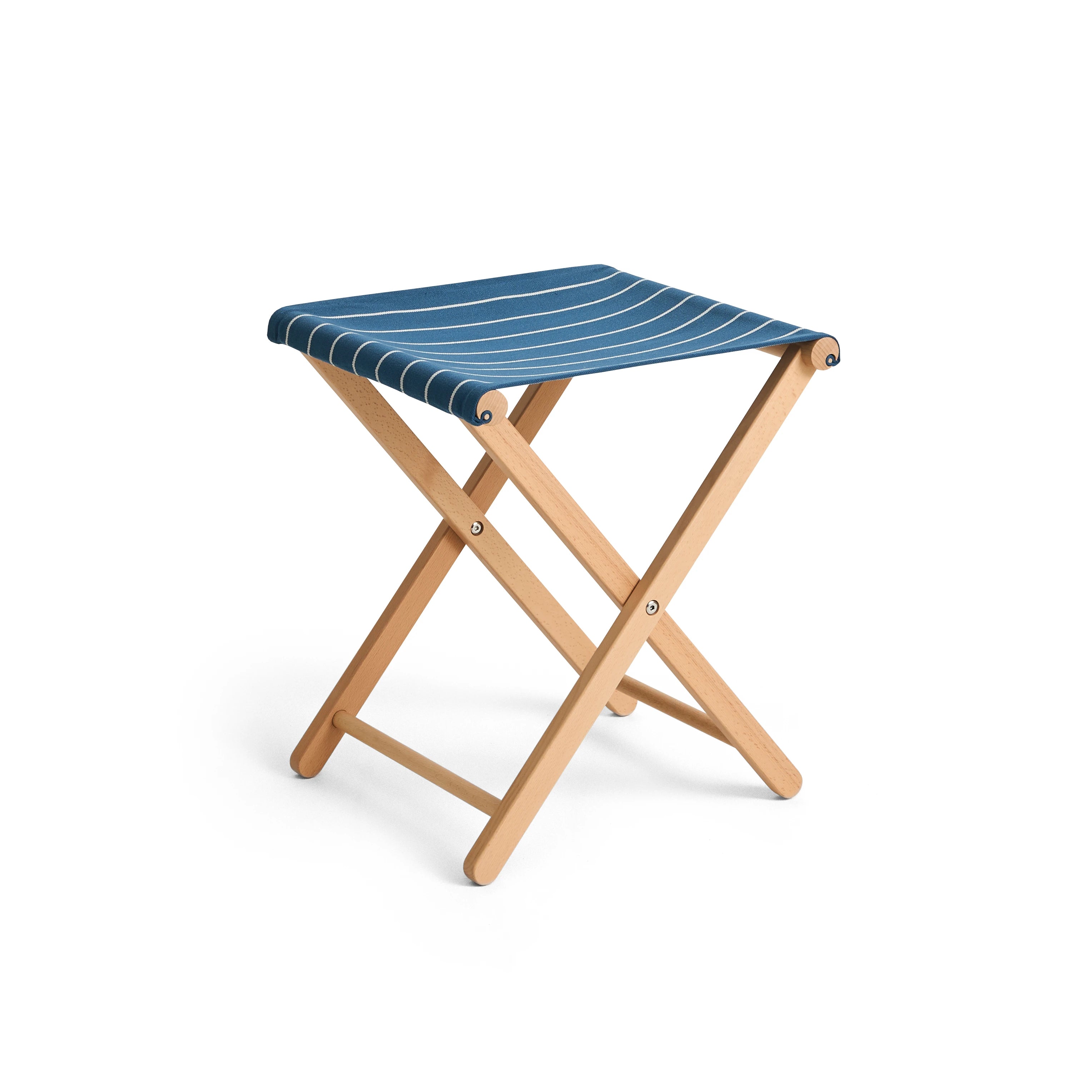 HAY Outdoor Market Folding Stool in Beech & Recycled Poly - Lifestory