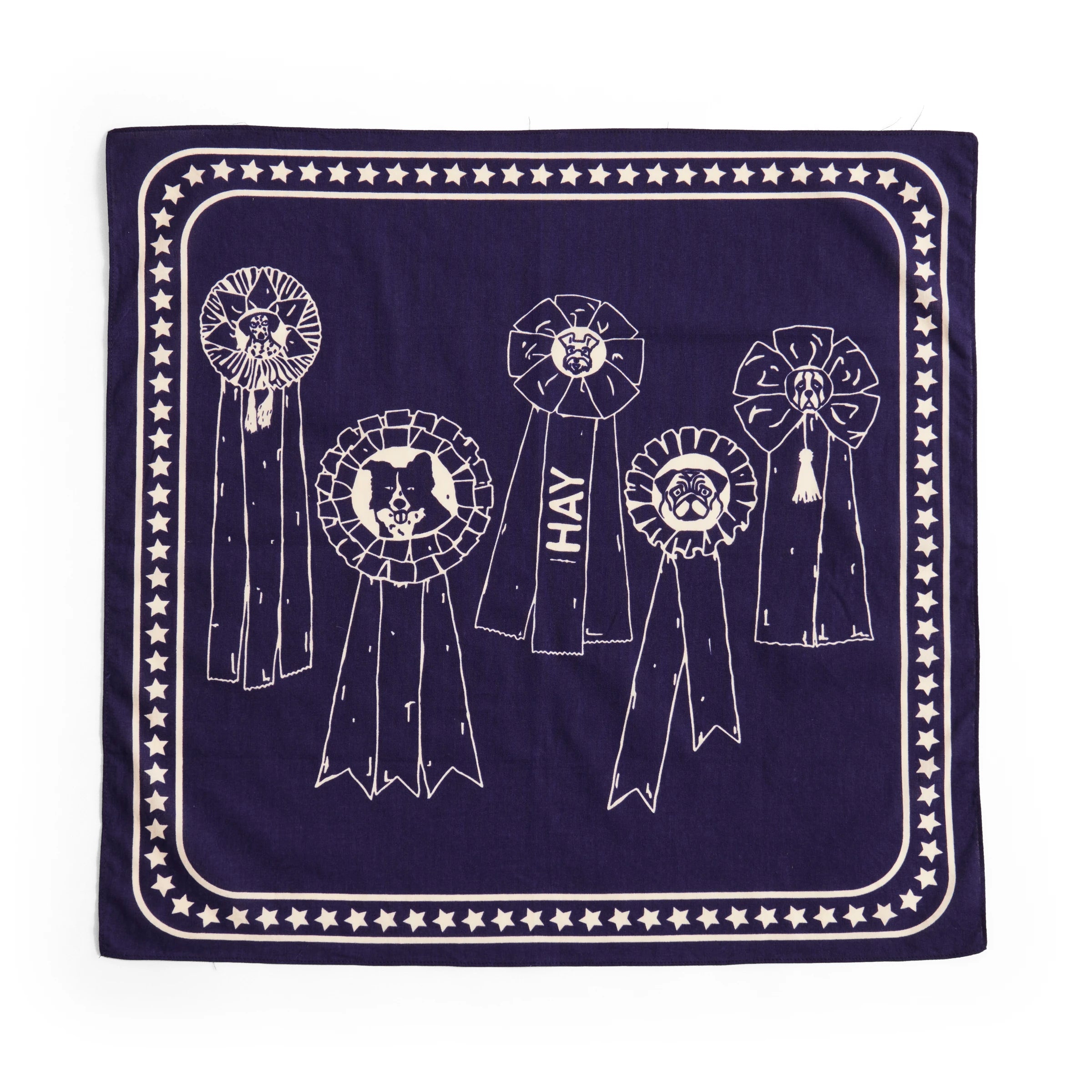 HAY Recycled Cotton Dogs Scarf in Various Colours - Lifestory