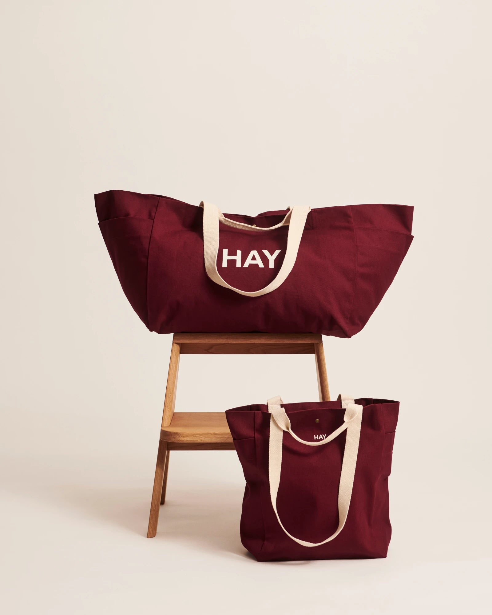 HAY Organic Cotton Large Weekend Bag with Popper