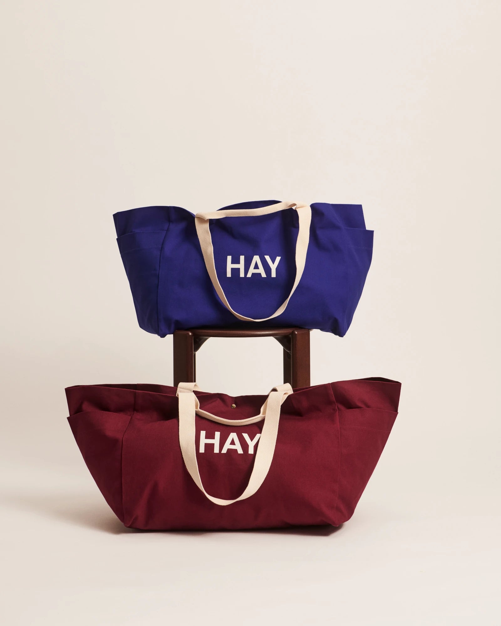 HAY Organic Cotton Large Weekend Bag with Popper