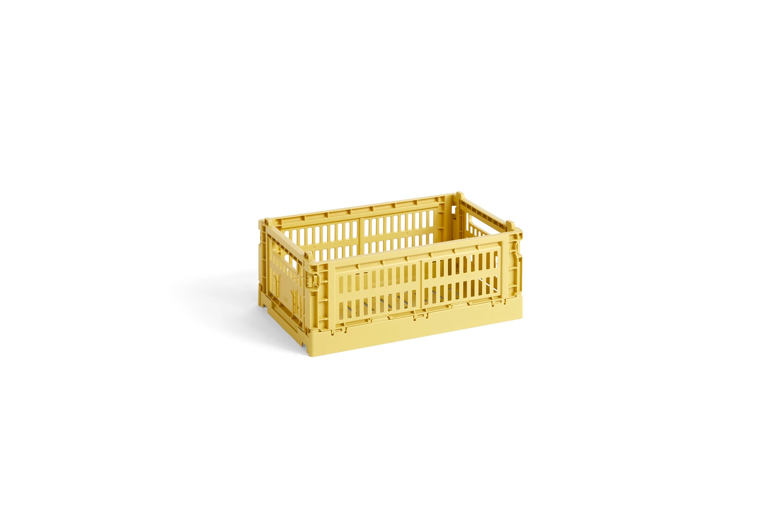 HAY Colour Crate Collapsible Small in Dusty Yellow | Lifestory