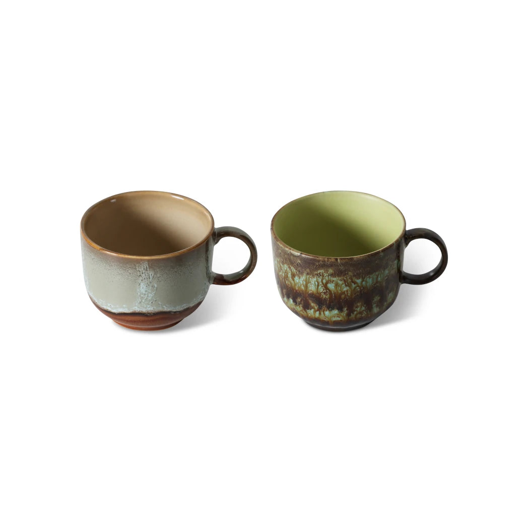 HKLIVING Set of 2 Tea Cups in Various Colourways - Lifestory