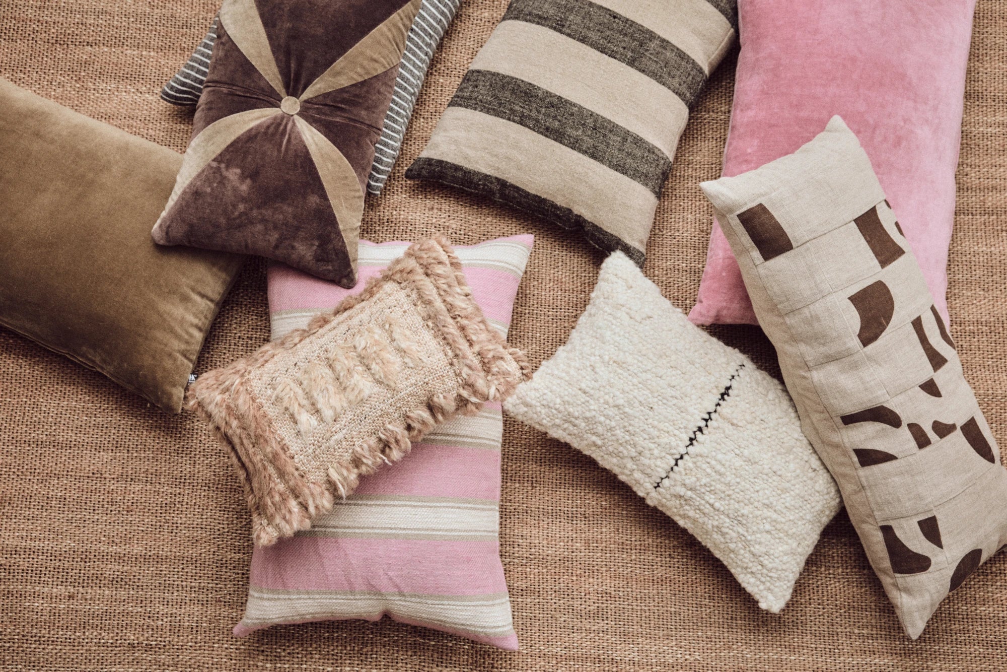 HKLIVING Rectangular Bayside Linen Cushion (60 x 40cm) - Lifestory