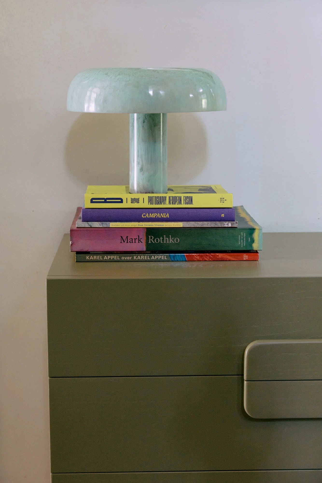 HKLIVING Mushroom Table Lamp Small in Mint - Lifestory