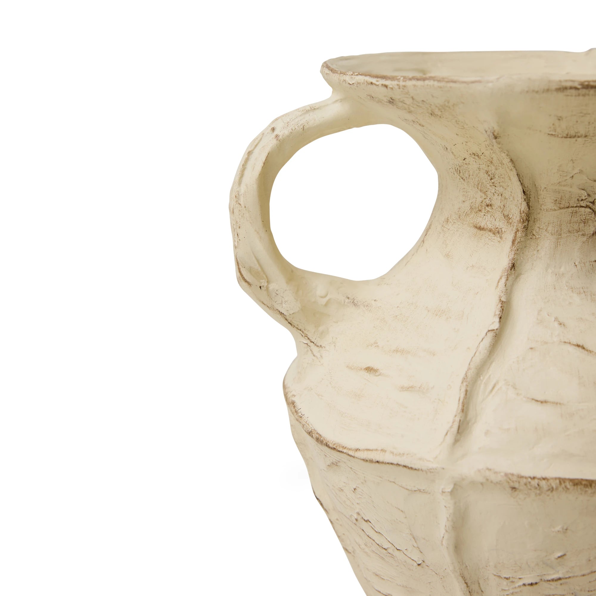 HKLIVING New Classics Large Stoneware Vase in Cream - Lifestory