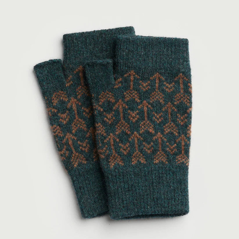 Fingerless Mittens in 'Arrow' - Various Colourways by Hilary Grant - Lifestory