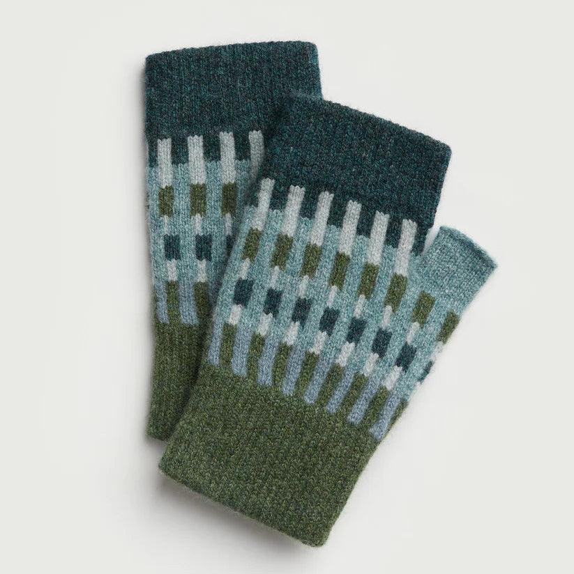 Fingerless Mittens in 'Harbour' in Various Colourways by Hilary Grant - Lifestory