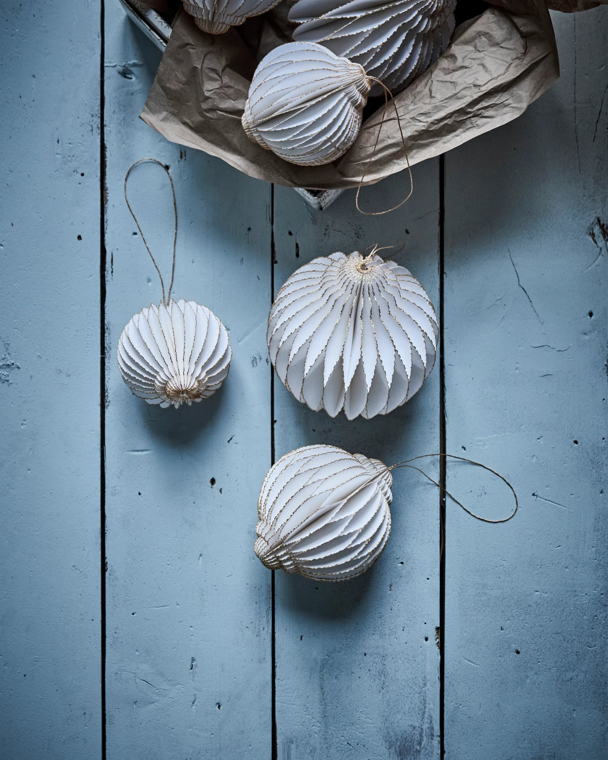 House Doctor HDAlsta Christmas Tree Ornaments in Off-white