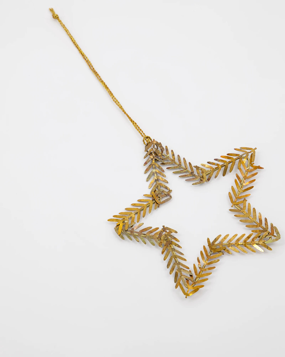 House Doctor Lamet Antique Brass Hanging Star Ornament
