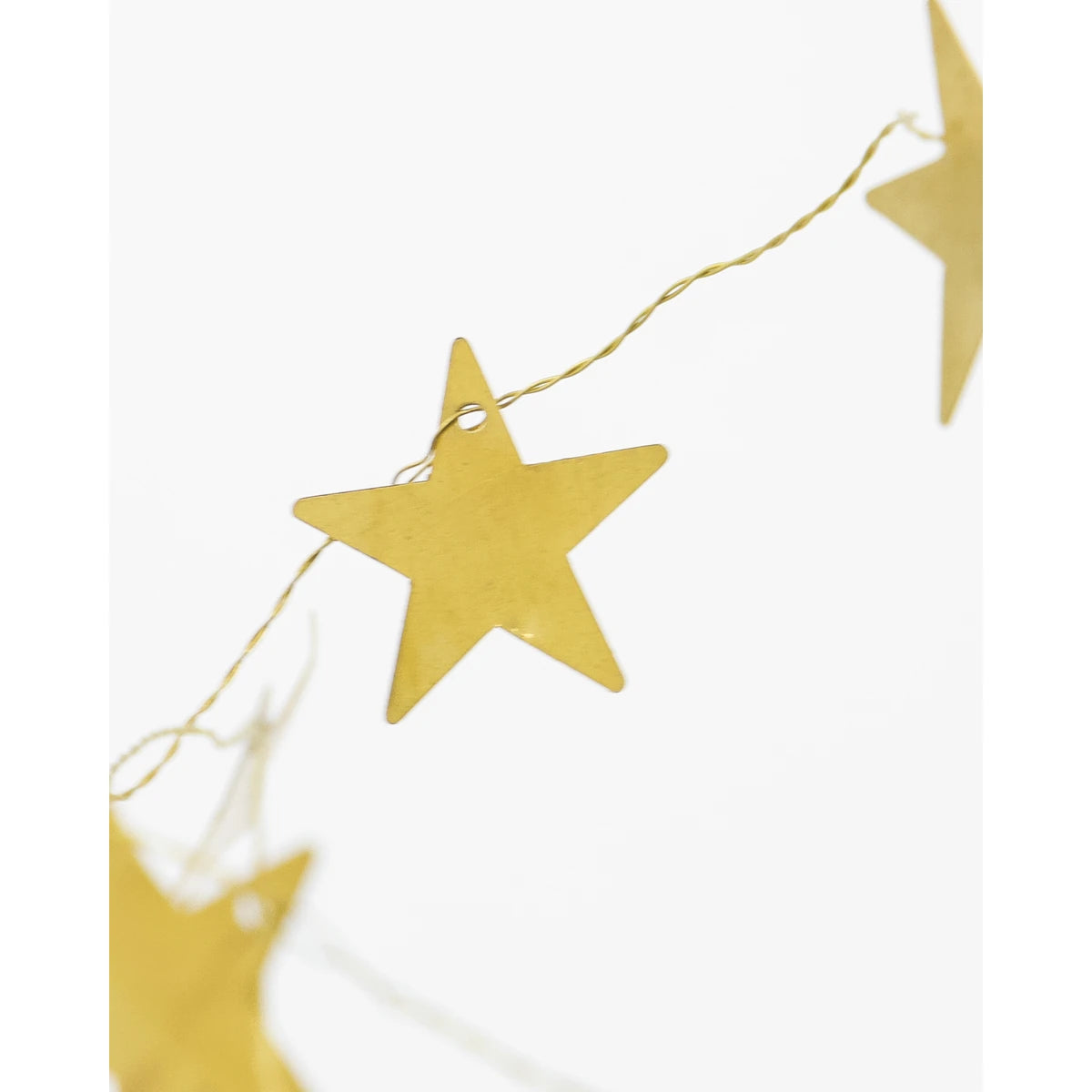 House Doctor Antique Brass Large Star Garland (250cm) - Lifestory