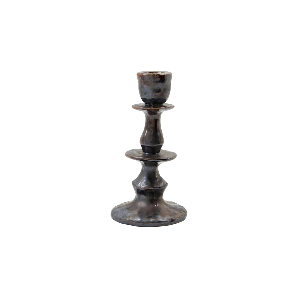 House Doctor Lucca Candle Holder, Black, Large
