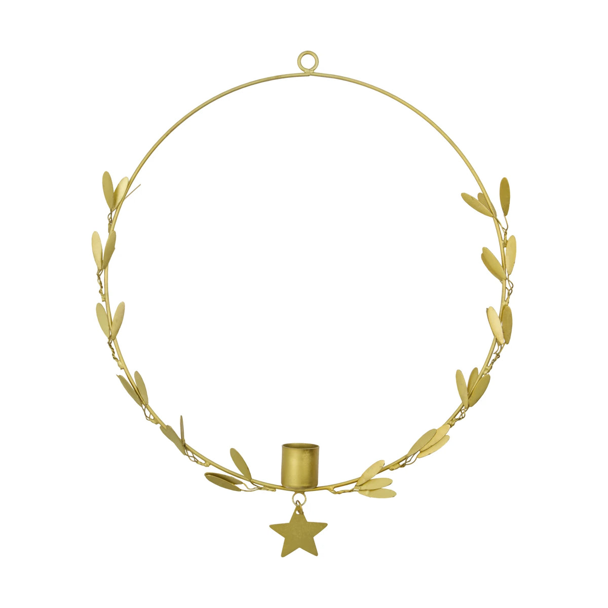 House Doctor Brass Decorative Mistel Hanging Candle Holder - Lifestory