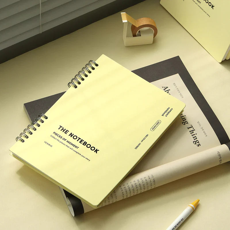 Iconic Compact A5 Spiral Notebook - Grid Pages - Lifestory