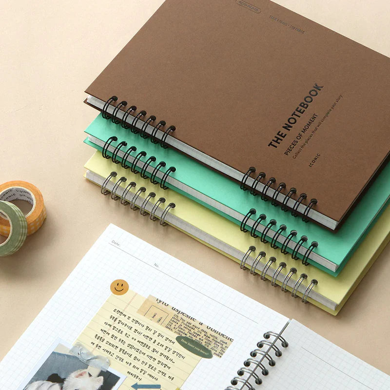 Iconic Compact A5 Spiral Notebook - Grid Pages - Lifestory