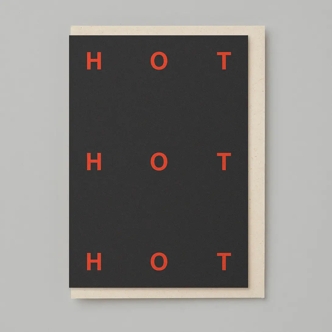 Hot Hot Hot Embossed Card | Blank | by Kinshipped - Lifestory
