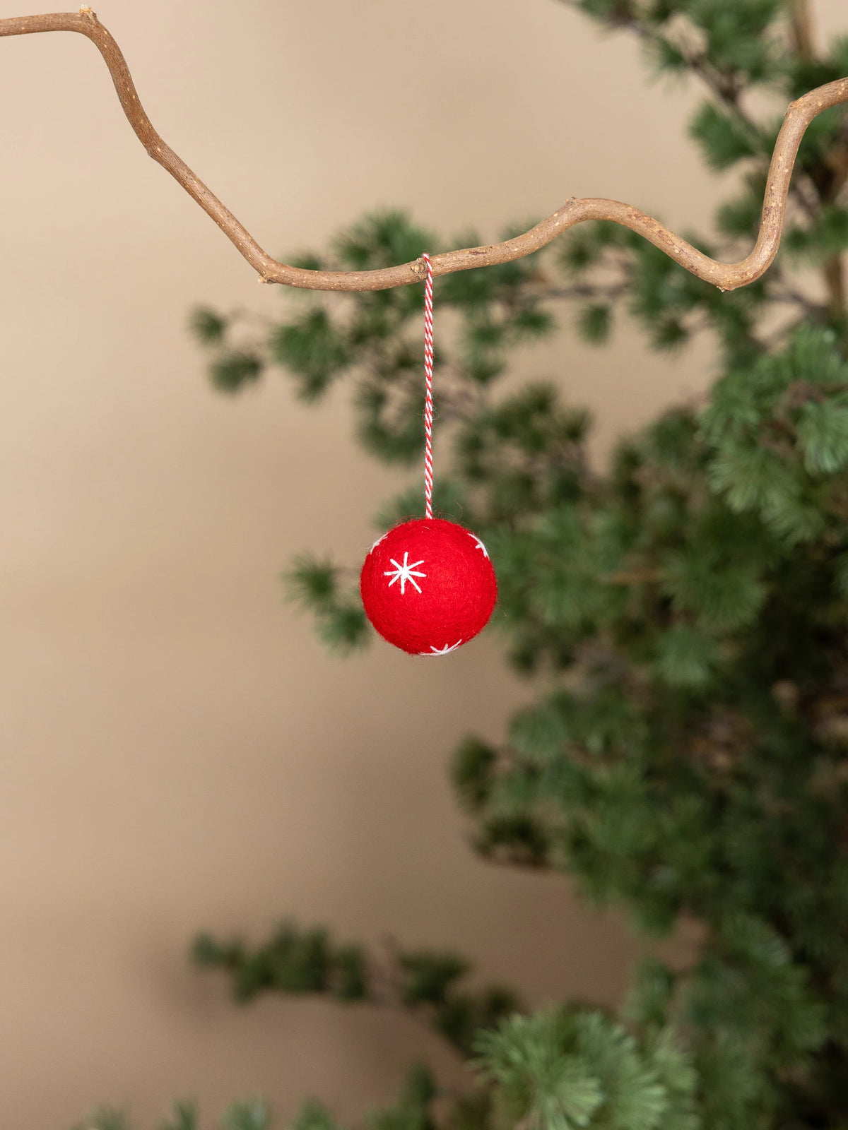 Kullinge Decoration | Red | Fairtrade Wool | by Storefactory - Lifestory