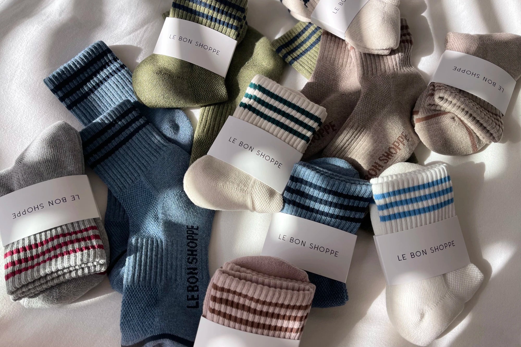 Le Bon Shoppe Girlfriend Socks in Leche