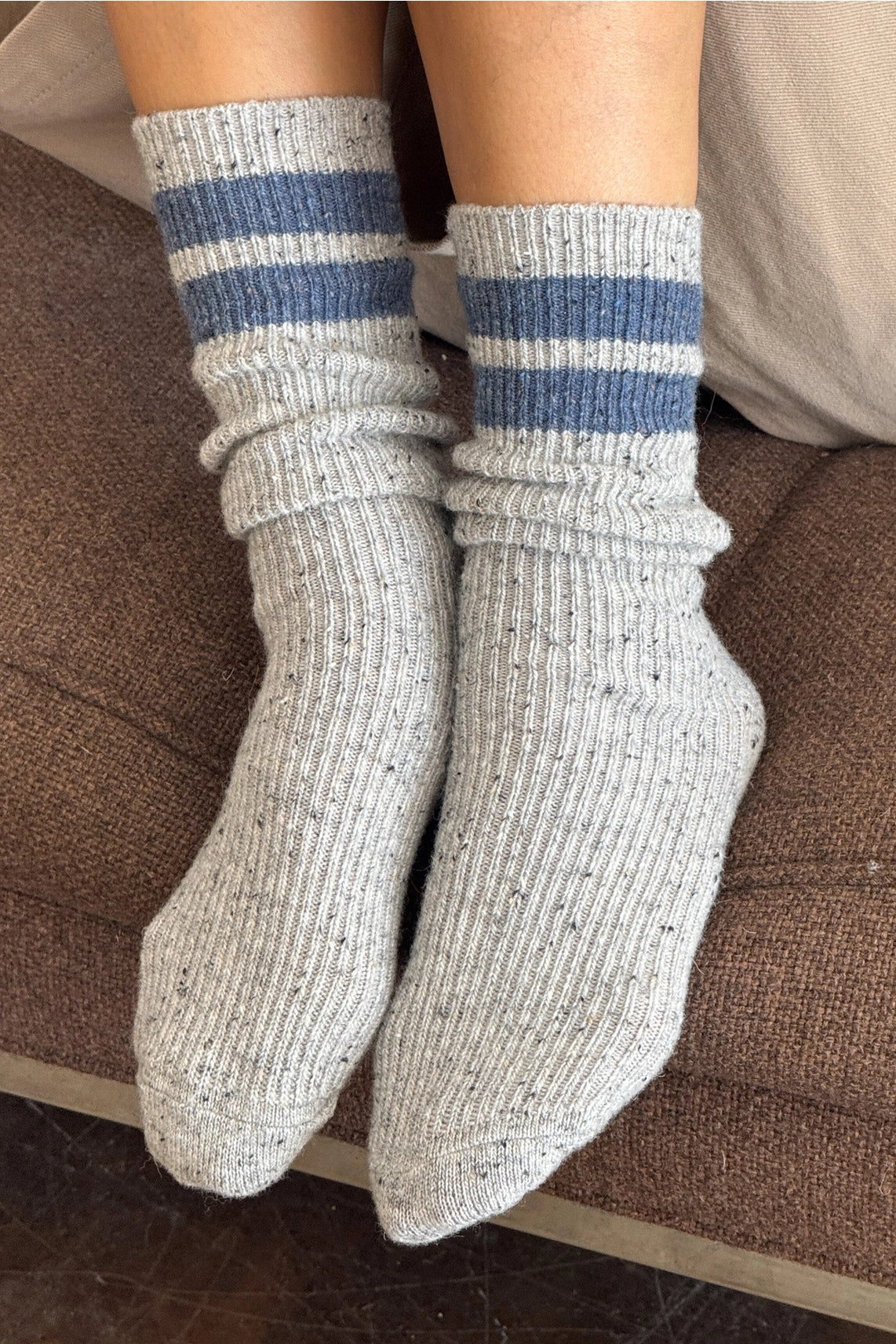 Le Bon Shoppe Snow Varsity Socks in Various Colours - Lifestory