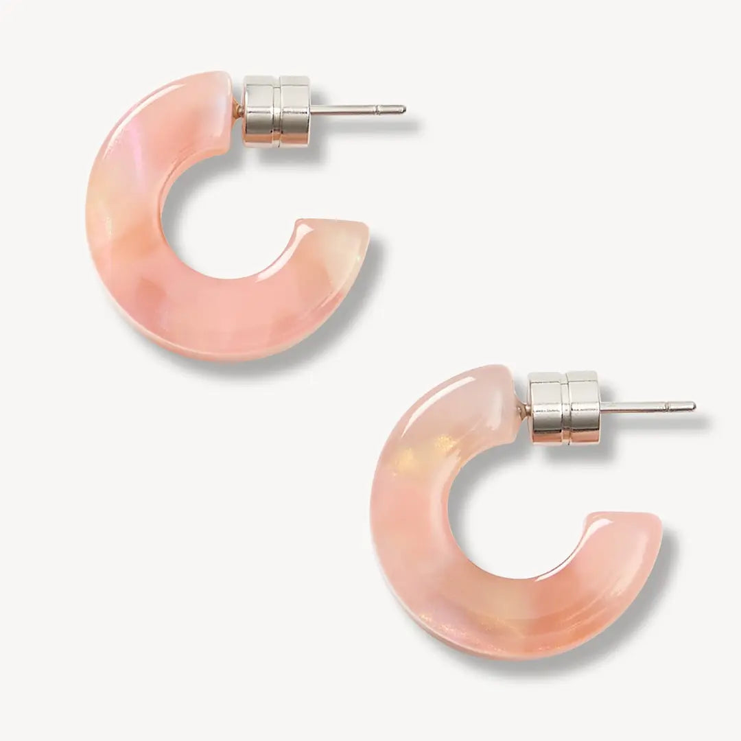 MACHETE Muse Hoops in Blossom Acetate