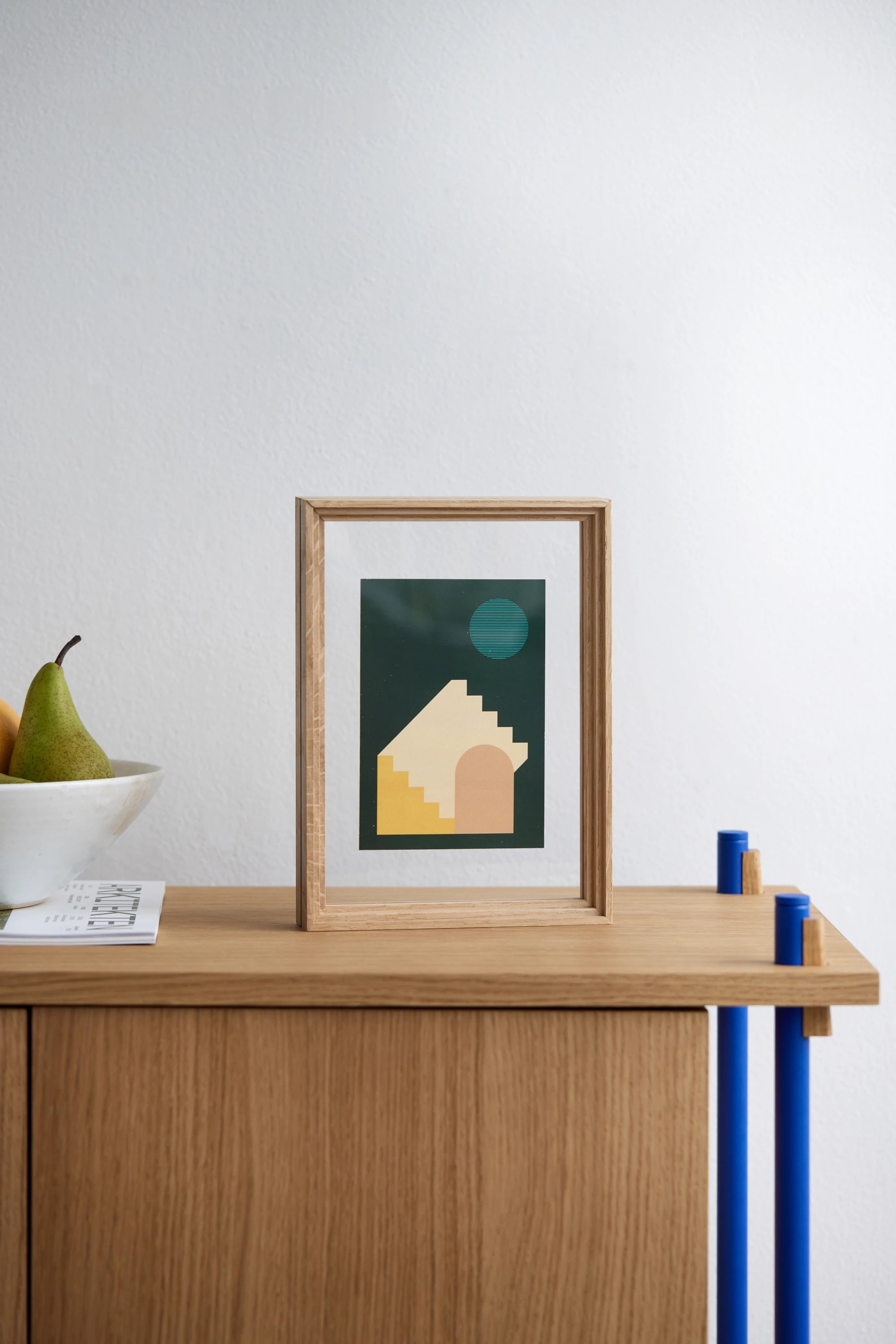 Moebe A5 Standing Frame in Oak at Lifestory