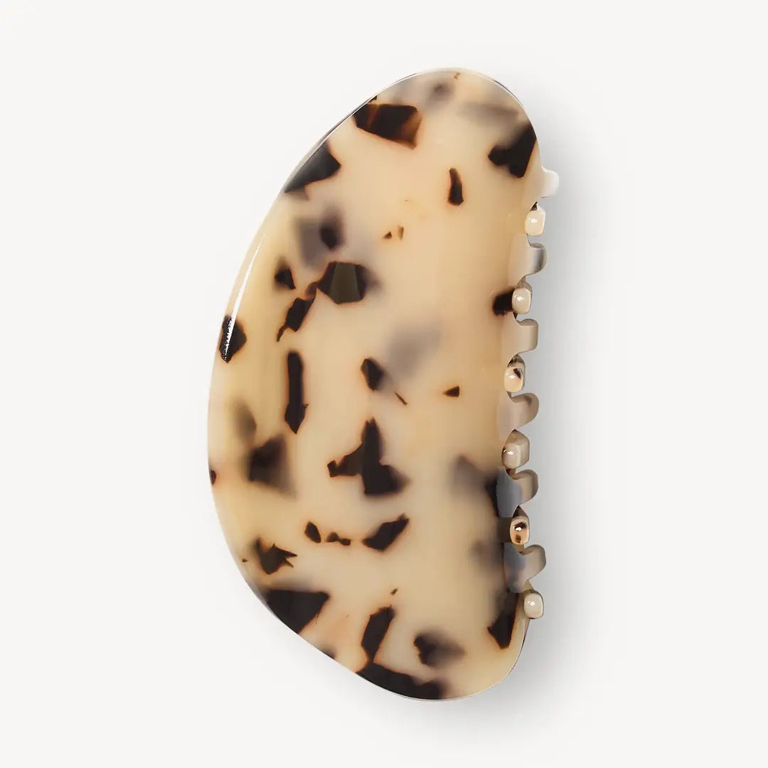 MACHETE Crescent Claw in Blonde Tortoise Checker